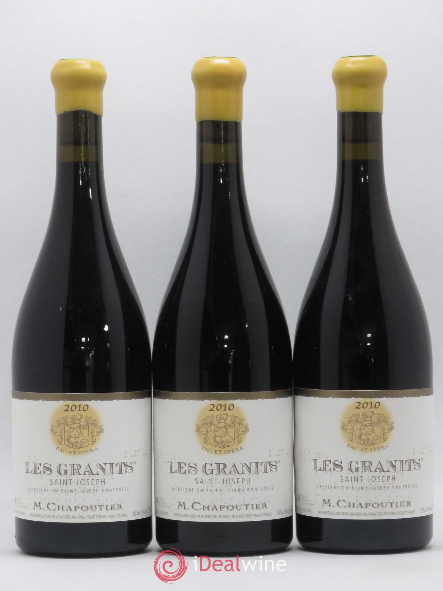 Saint-Joseph Les Granits Chapoutier 2010 - Lot de 3 bouteilles - 0