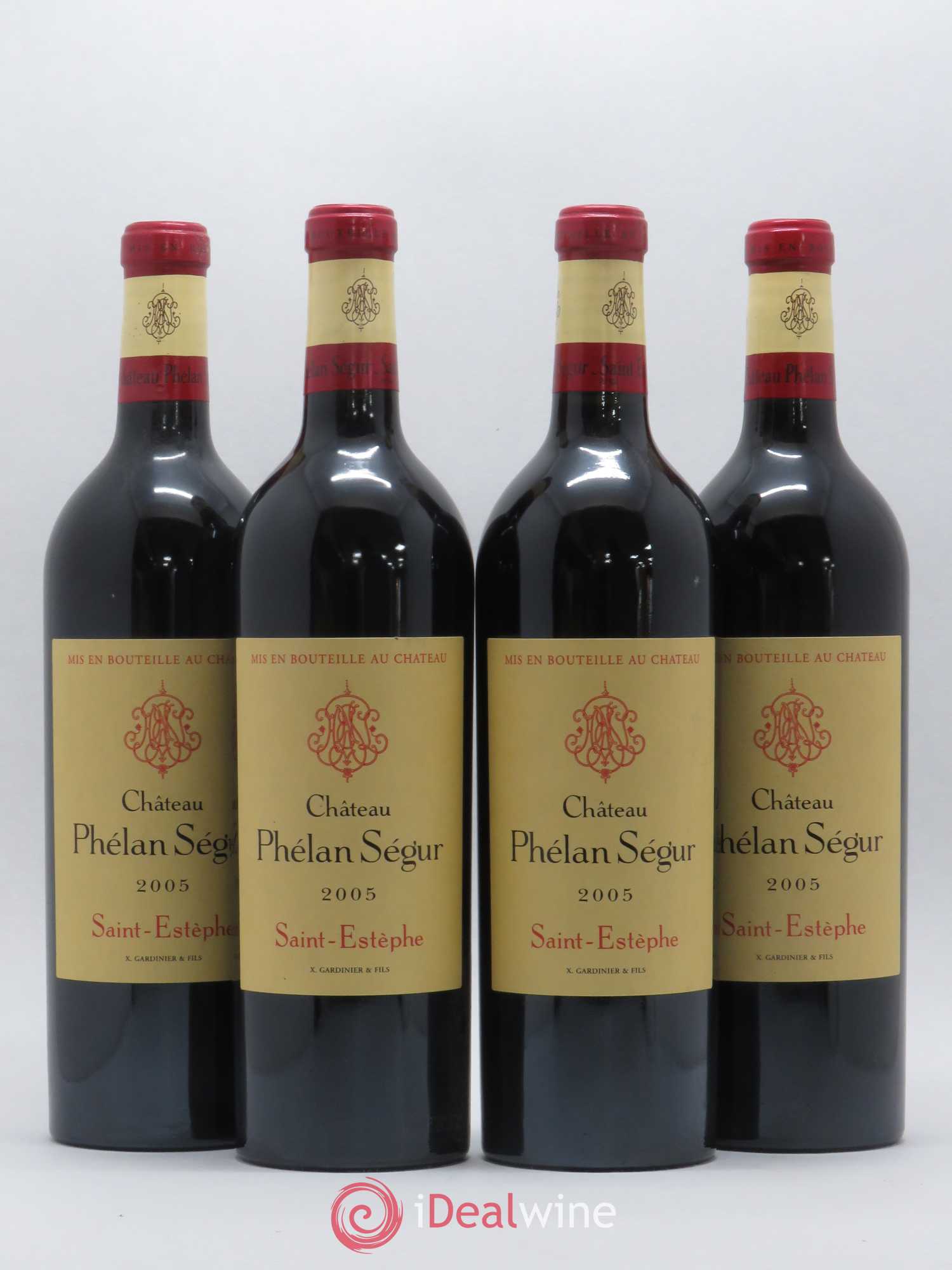 Château Phélan Ségur 2005 - Lot de 4 bouteilles - 0