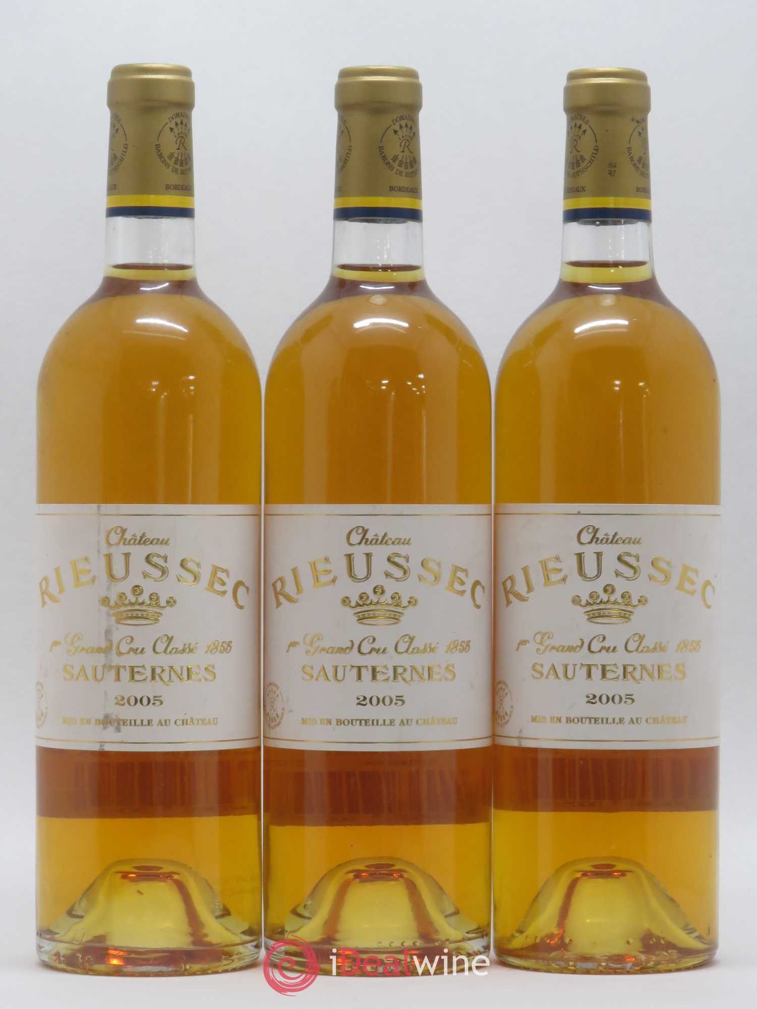 Château Rieussec 1er Grand Cru Classé 2005 - Lotto di 3 bottiglie - 0