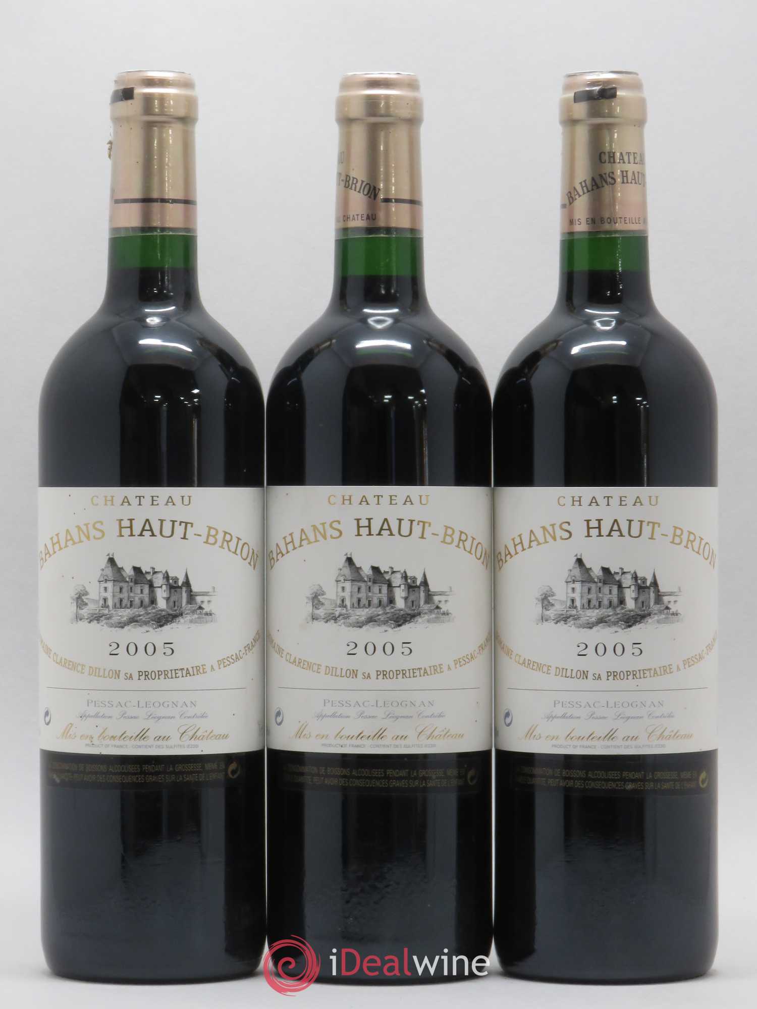 Clarence (Bahans) de Haut-Brion Second Vin 2005 - Lot de 3 bouteilles - 0