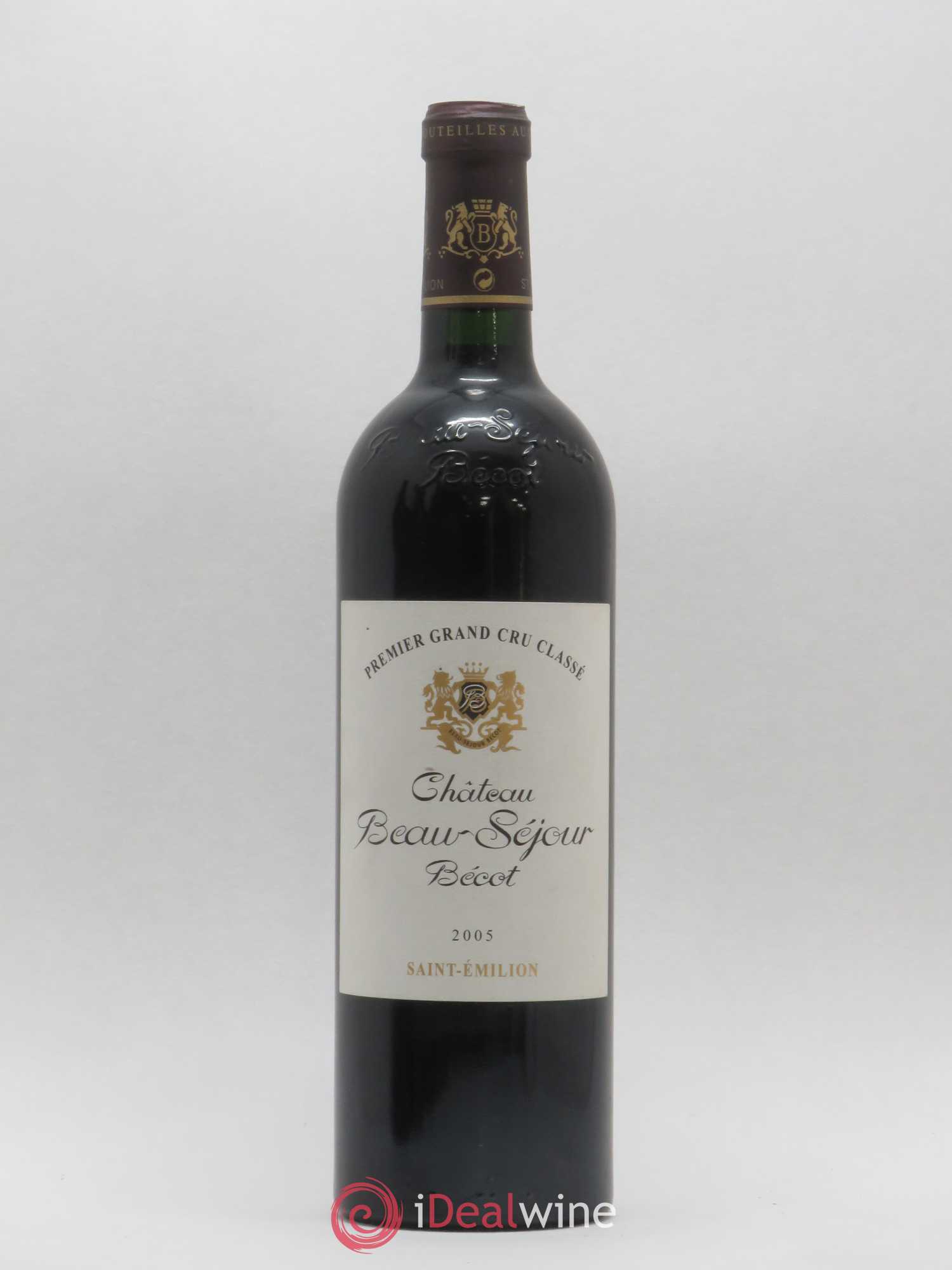 Château Beau-Séjour Bécot 1er Grand Cru Classé B 2005 - Lot de 1 bouteille - 0