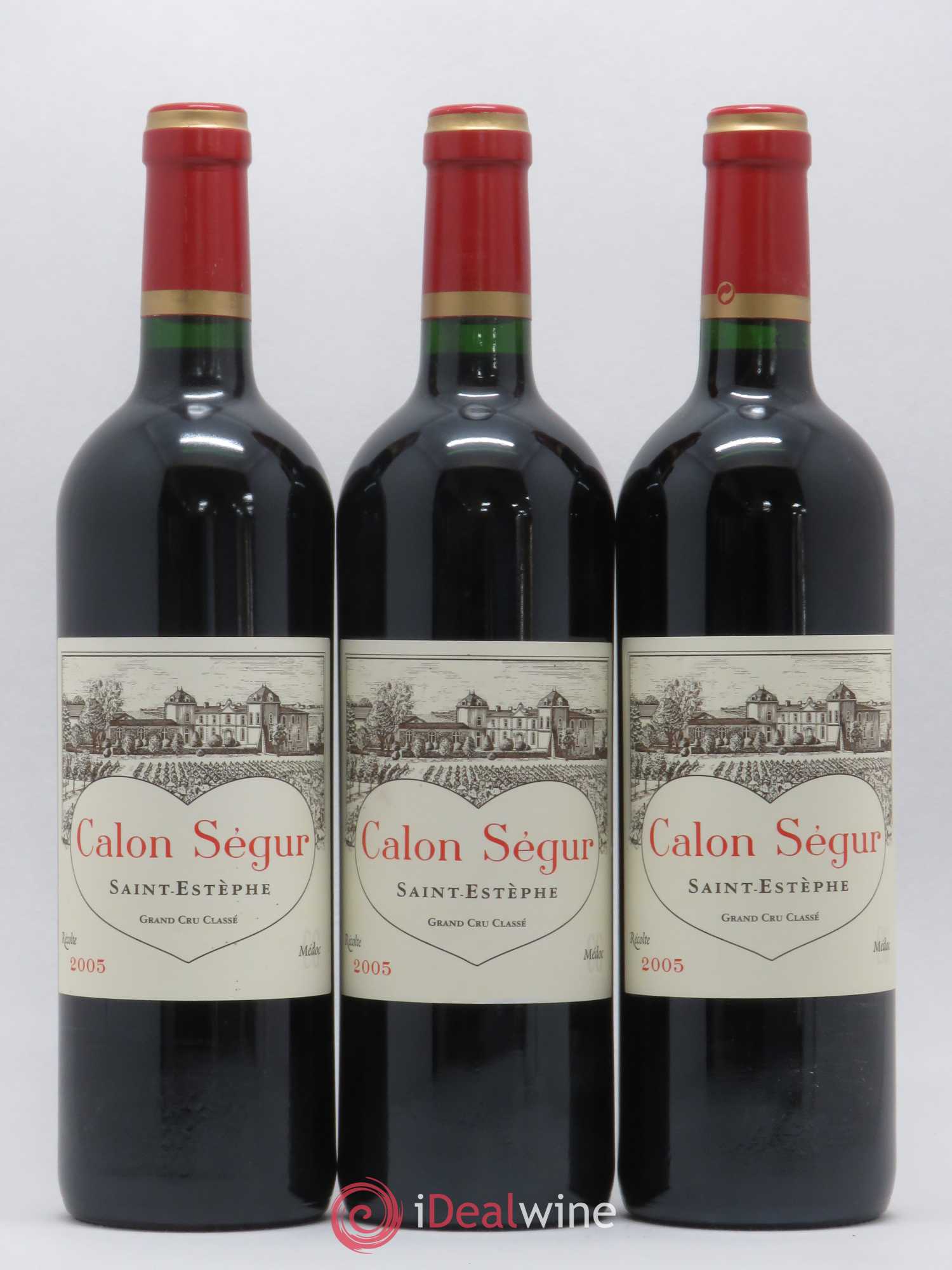 Château Calon Ségur 3ème Grand Cru Classé 2005 - Lot de 3 bouteilles - 0