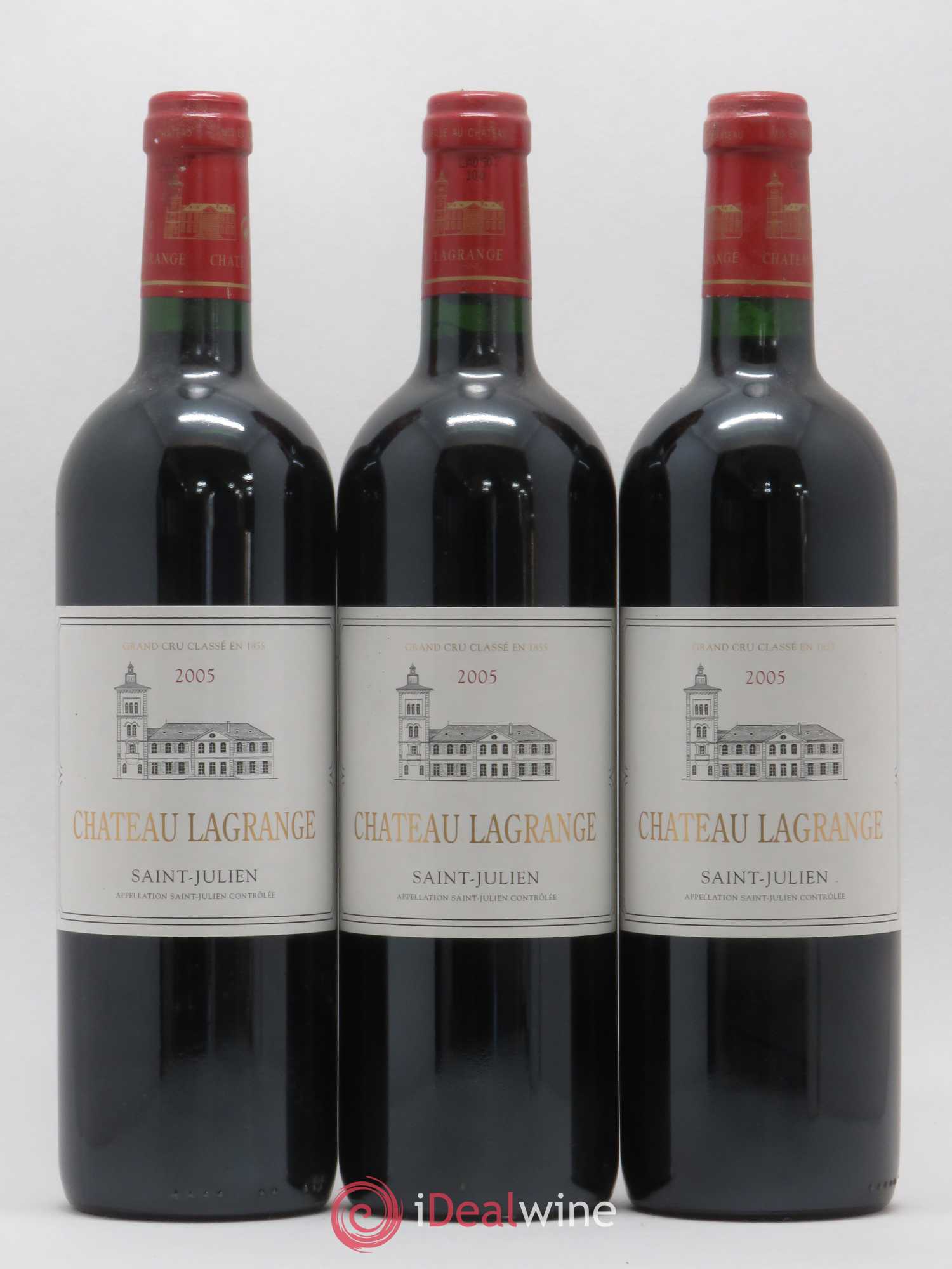 Château Lagrange 3ème Grand Cru Classé 2005 - Lot de 3 bouteilles - 0