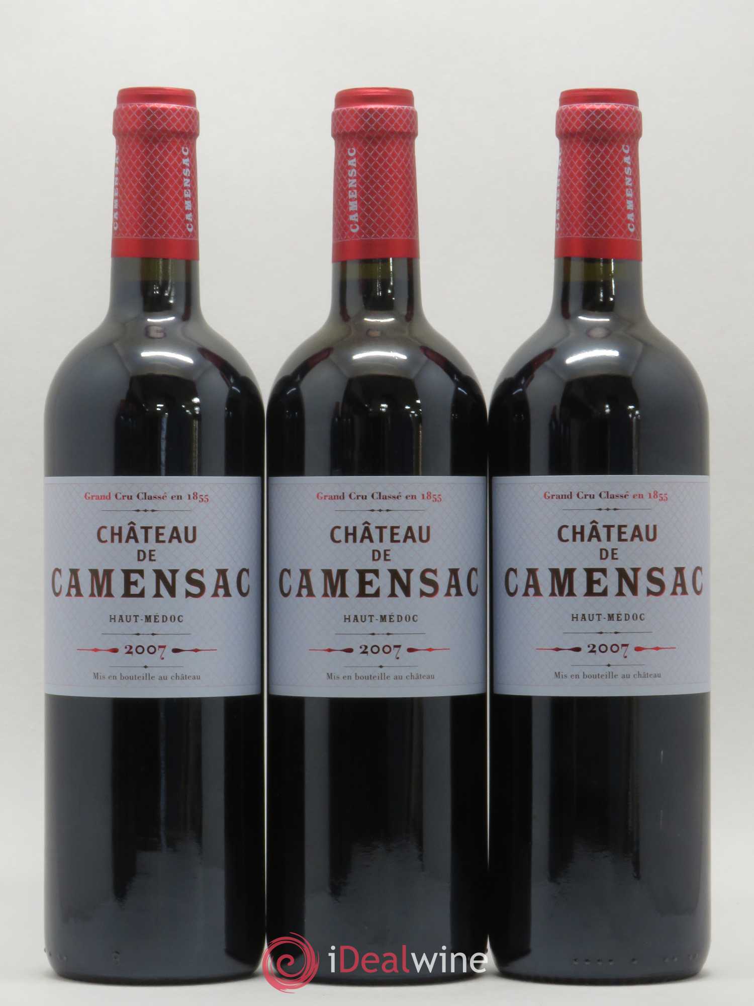 Château Camensac 5ème Grand Cru Classé 2007 - Lot de 3 bouteilles - 0