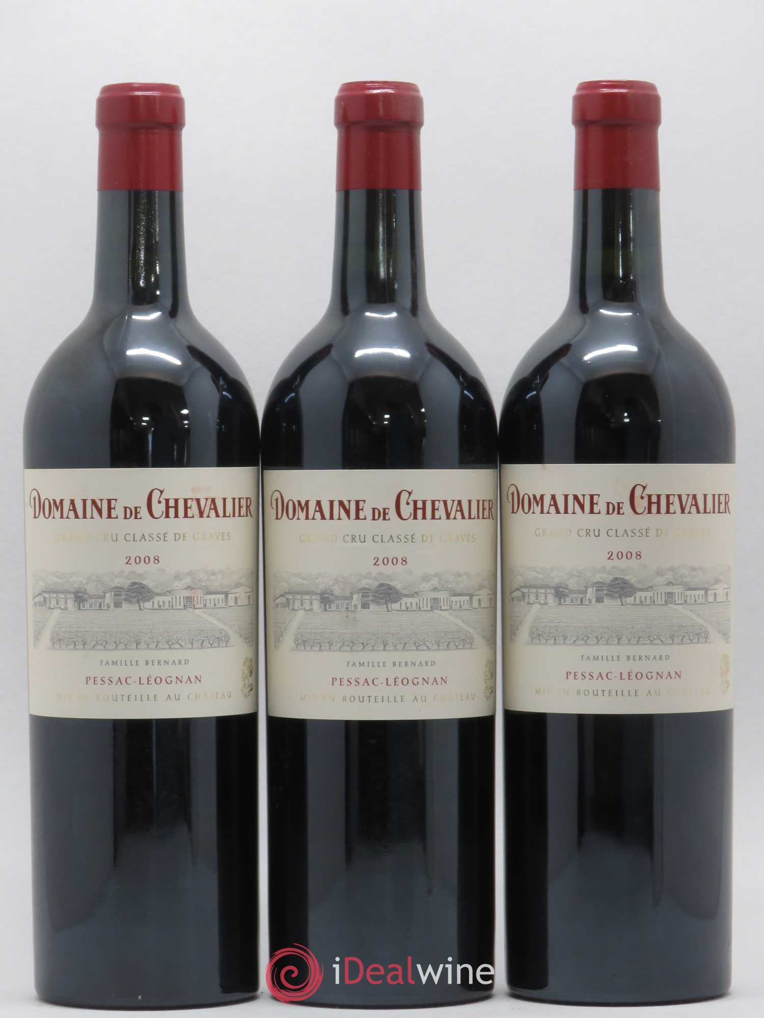 Domaine de Chevalier Cru Classé de Graves 2008 - Lot de 3 bouteilles - 0