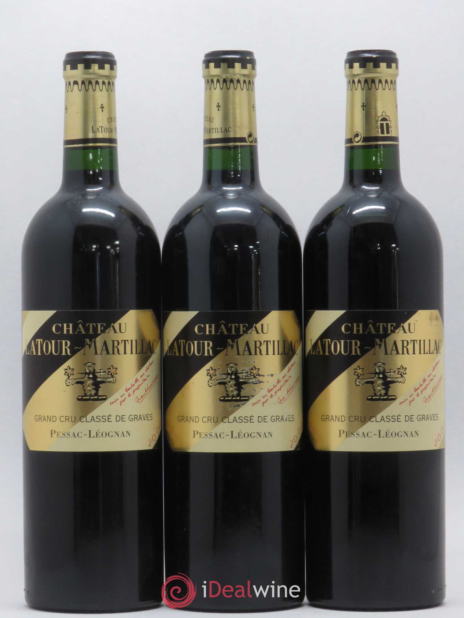 Château Latour-Martillac Cru Classé de Graves 2008 - Lot de 3 bouteilles - 0