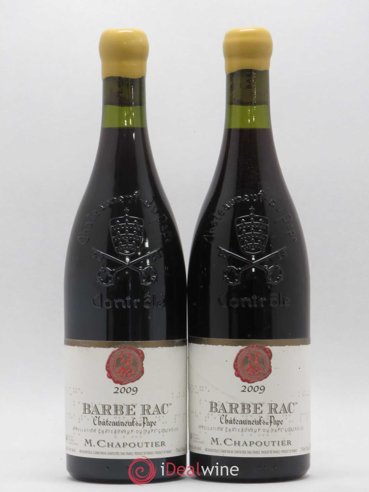 Châteauneuf-du-Pape Barbe Rac Chapoutier 2009 - Lot de 2 bouteilles - 0