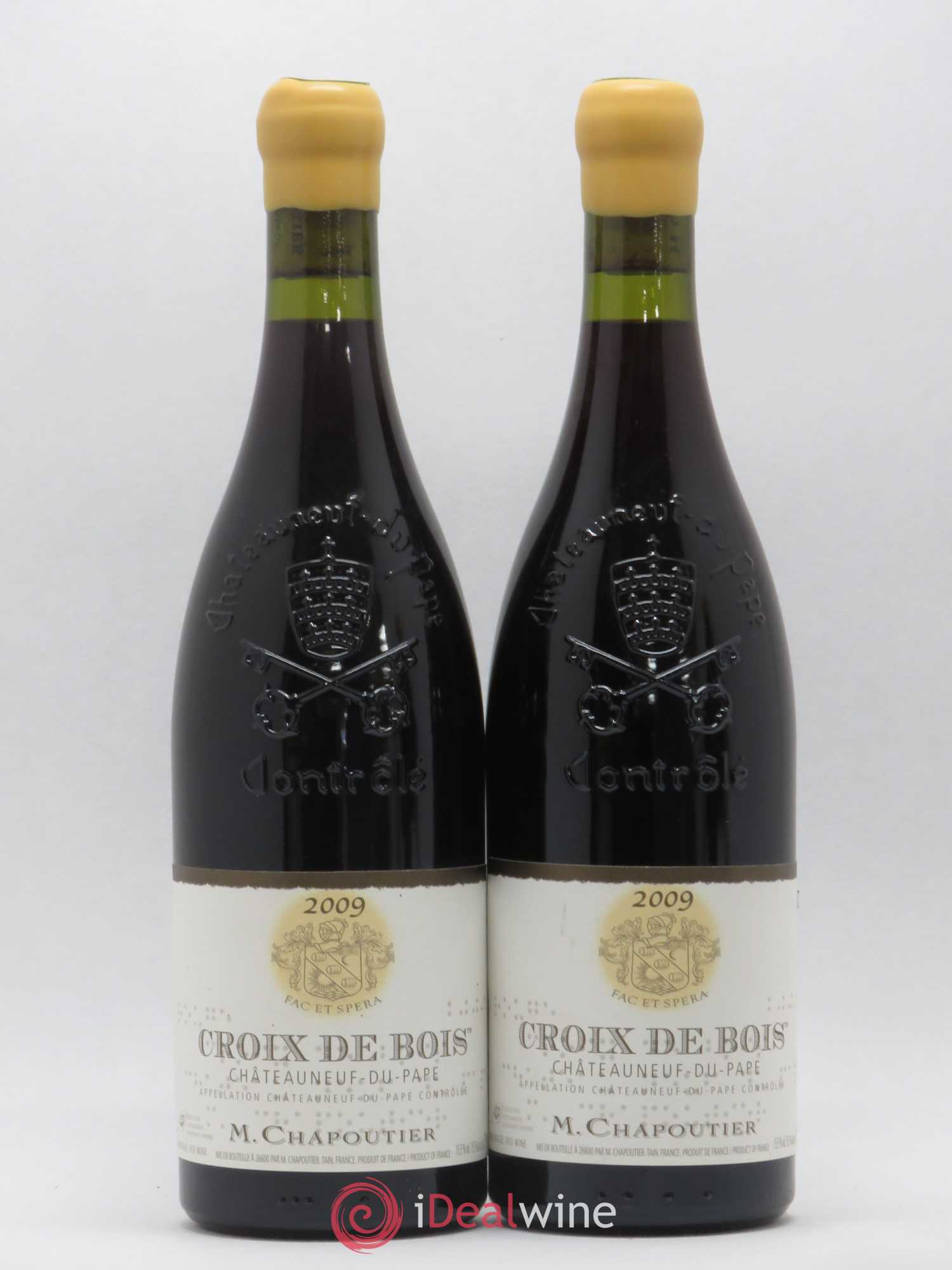 Châteauneuf-du-Pape Croix de Bois Chapoutier 2009 - Lot de 2 bouteilles - 0