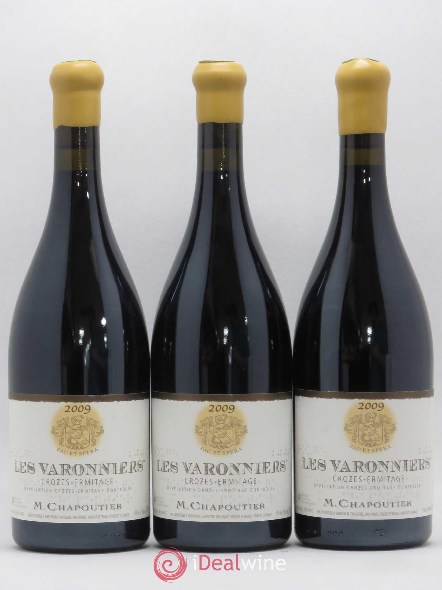 Crozes-Hermitage Les Varonniers Chapoutier 2009 - Lot de 3 bouteilles - 0