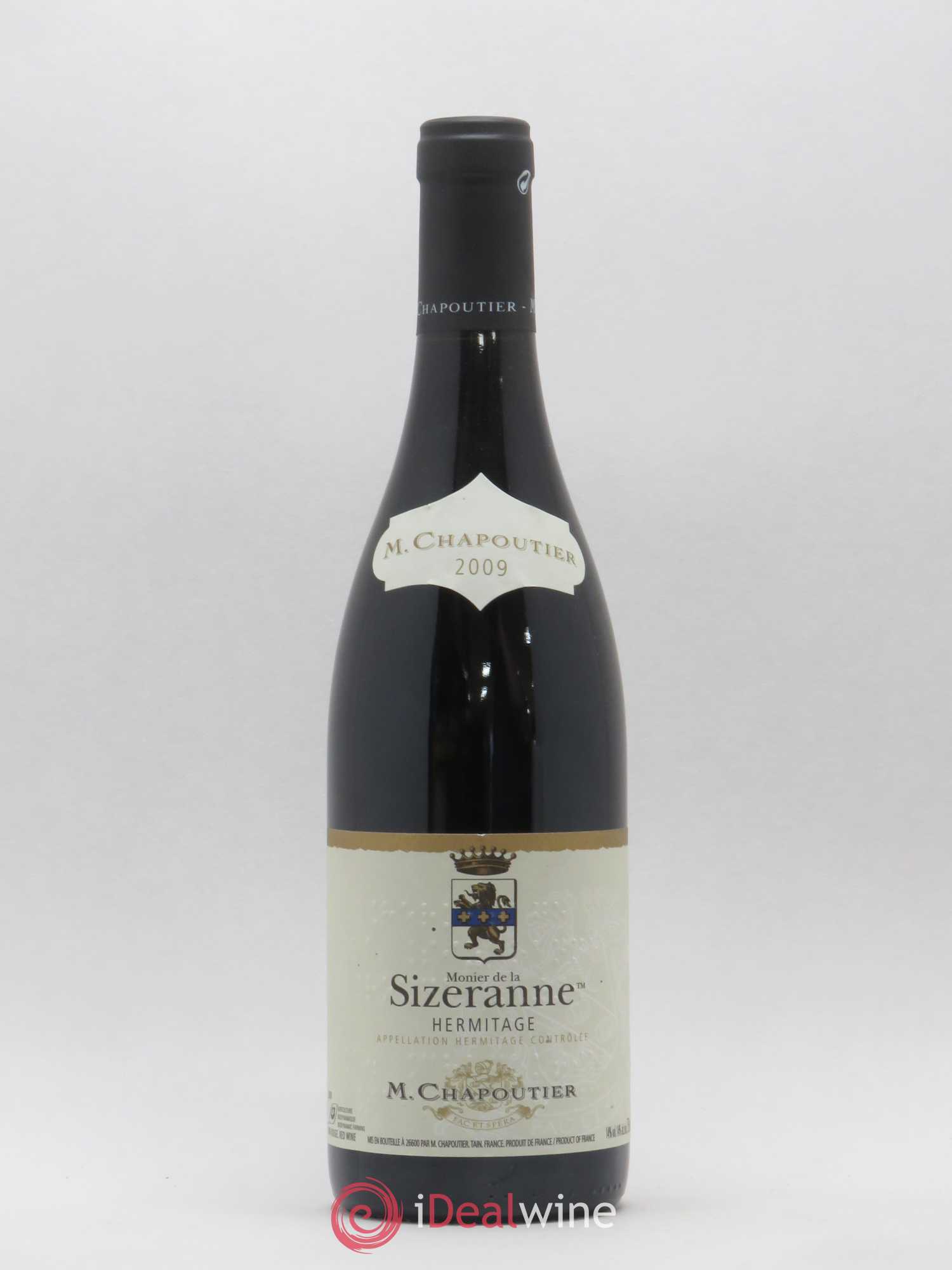 Hermitage Monier de La Sizeranne Chapoutier 2009 - Lot de 1 bouteille - 0
