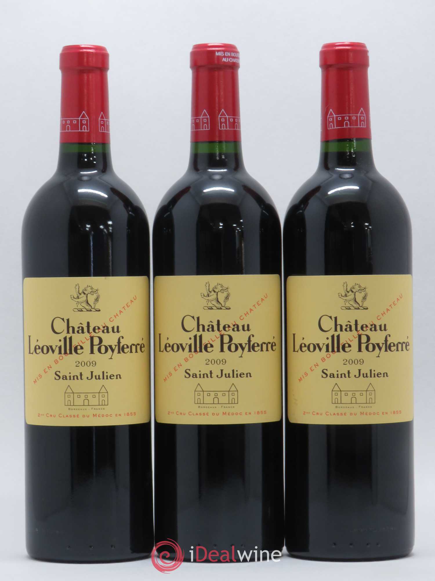 Château Léoville Poyferré 2ème Grand Cru Classé 2009 - Lot de 3 bouteilles - 0