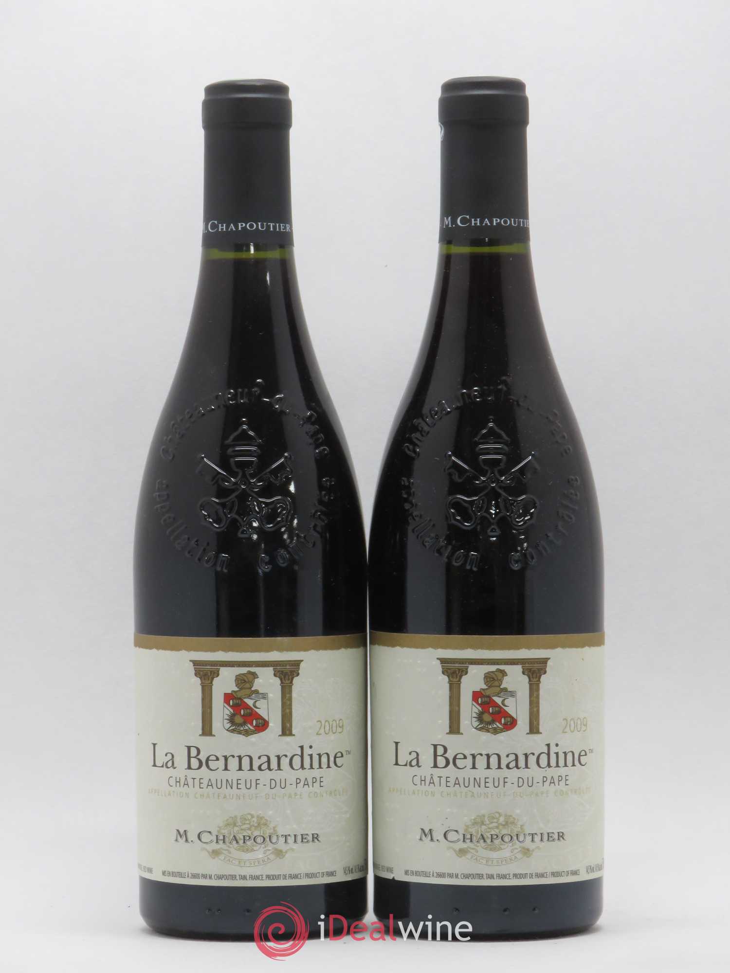 Châteauneuf-du-Pape La Bernardine Chapoutier 2009 - Lot de 2 bouteilles - 0