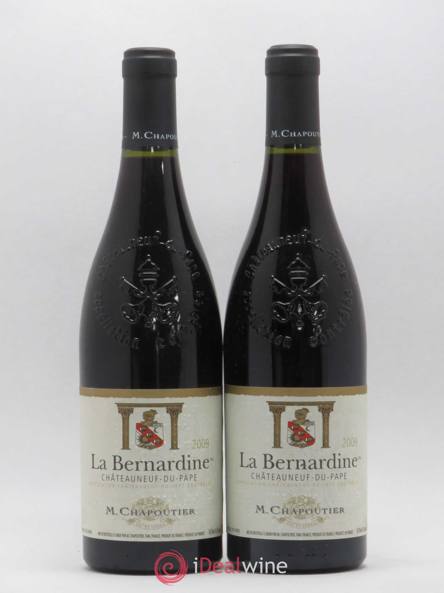 Châteauneuf-du-Pape La Bernardine Chapoutier 2009 - Lot de 2 bouteilles - 0