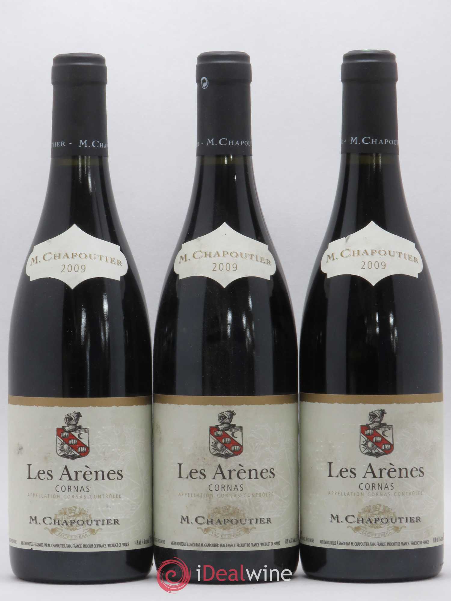 Cornas Les Arenes Chapoutier 2009 - Posten von 3 Flaschen - 0