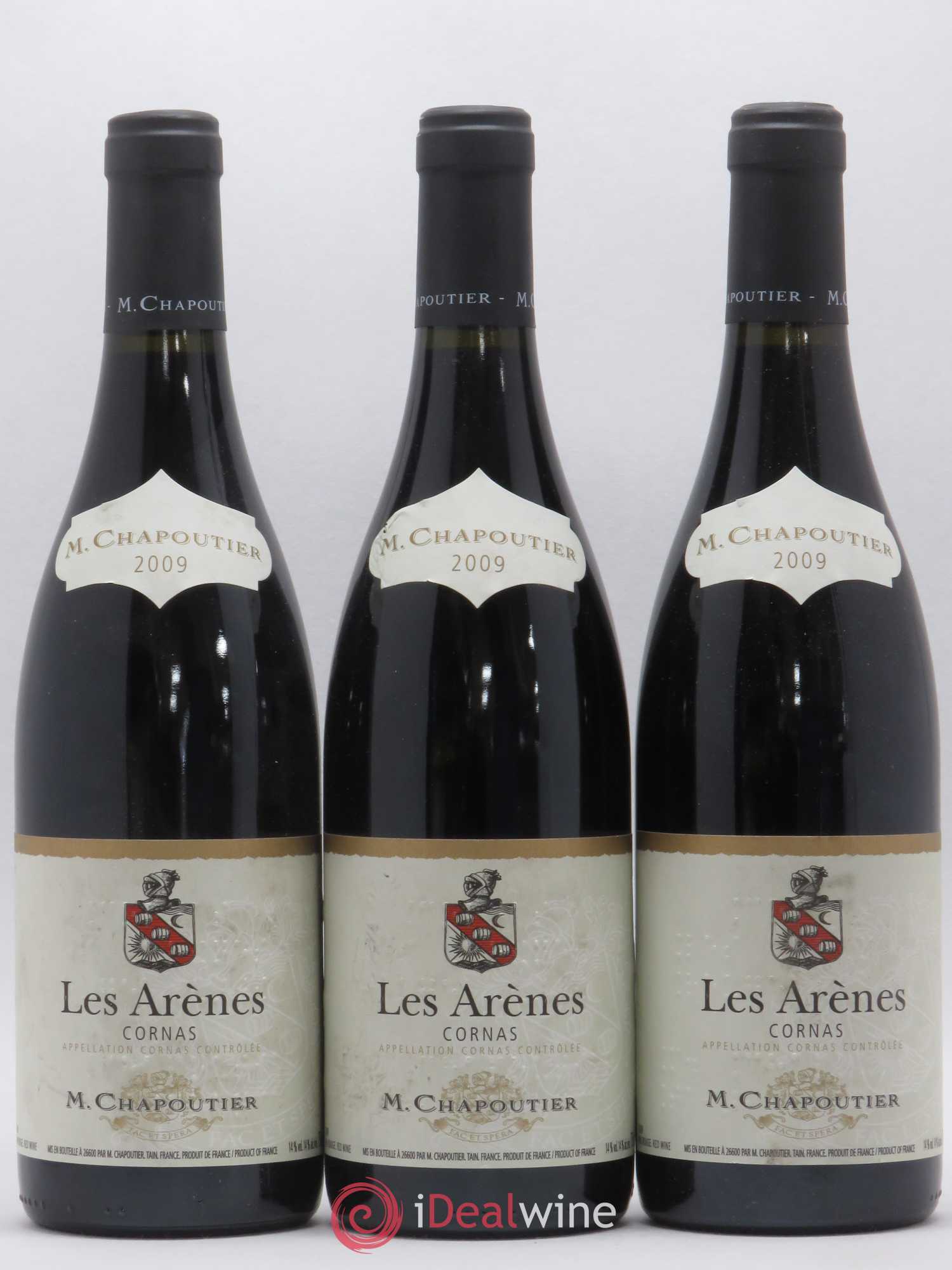 Cornas Les Arenes Chapoutier 2009 - Posten von 3 Flaschen - 0
