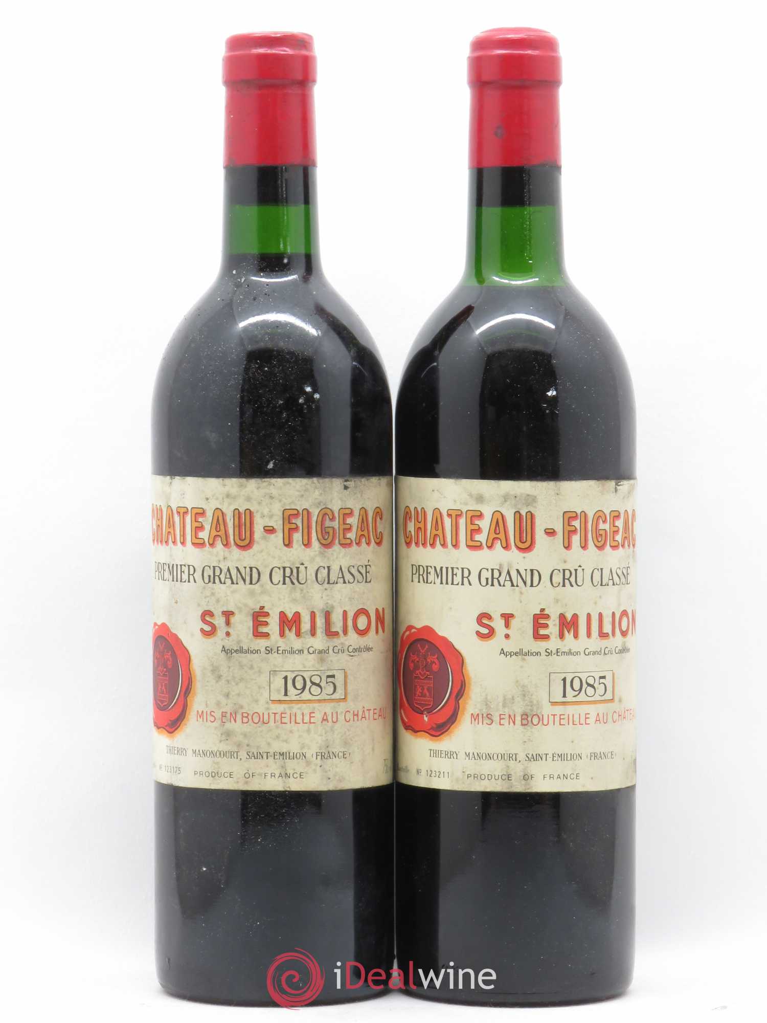 Château Figeac 1er Grand Cru Classé A 1985 - Lot de 2 bouteilles - 0