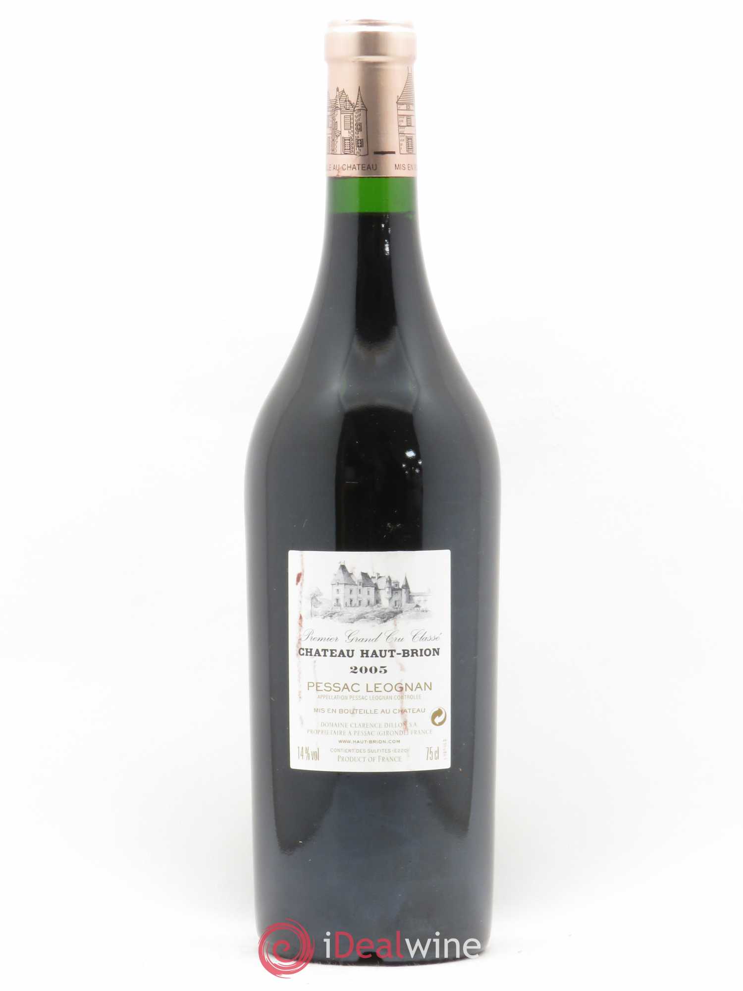 Château Haut Brion 1er Grand Cru Classé 2005 - Lot de 1 bouteille - 1