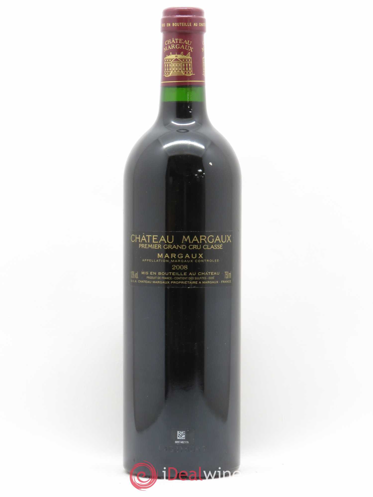 Château Margaux 1er Grand Cru Classé 2008 - Lot de 1 bouteille - 1