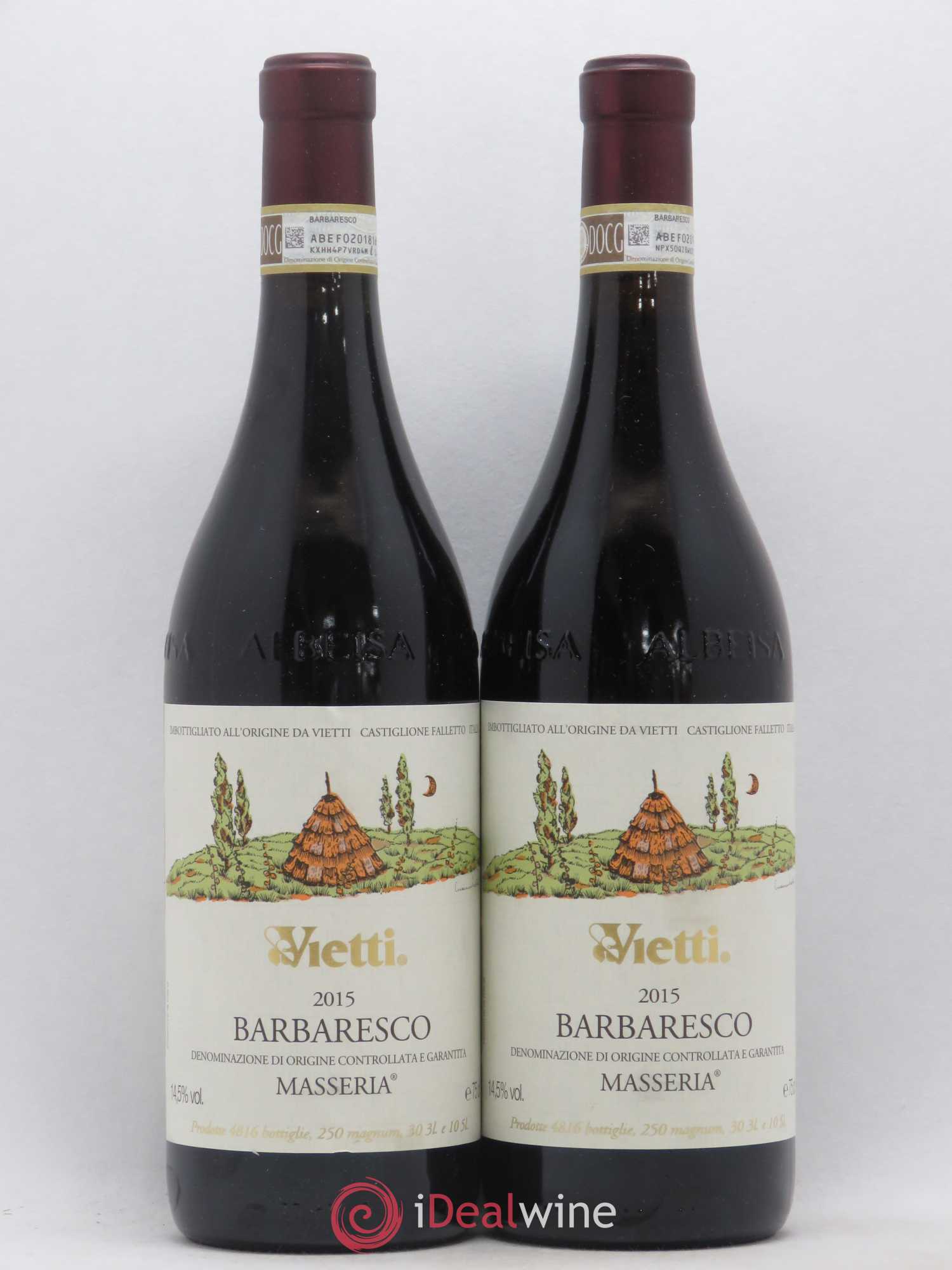 Barbaresco DOCG Masseria Vietti 2015 - Lot de 2 bouteilles - 0