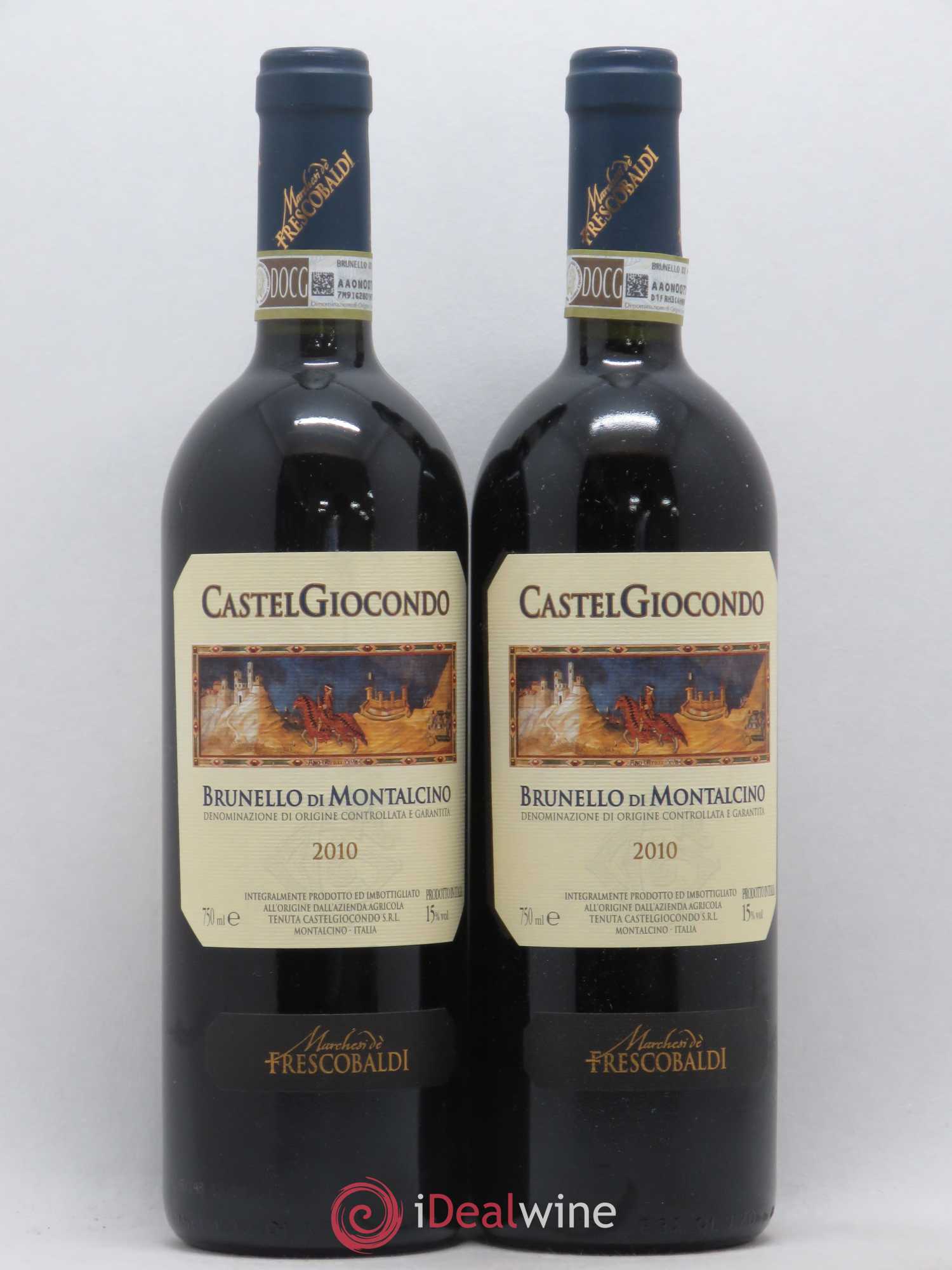 Brunello di Montalcino Castelgiocondo Marchesi Frescobaldi 2010 - Lot de 2 bouteilles - 0