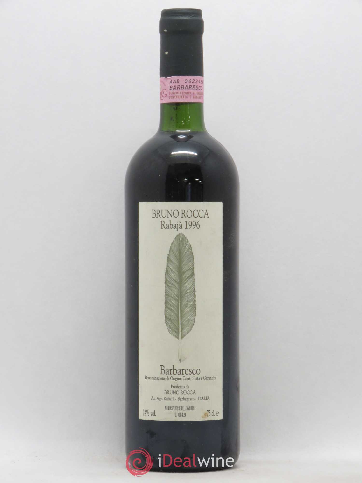 Barbaresco DOCG Rabajà Bruno Rocca 1996 - Lot of 1 bottle - 0