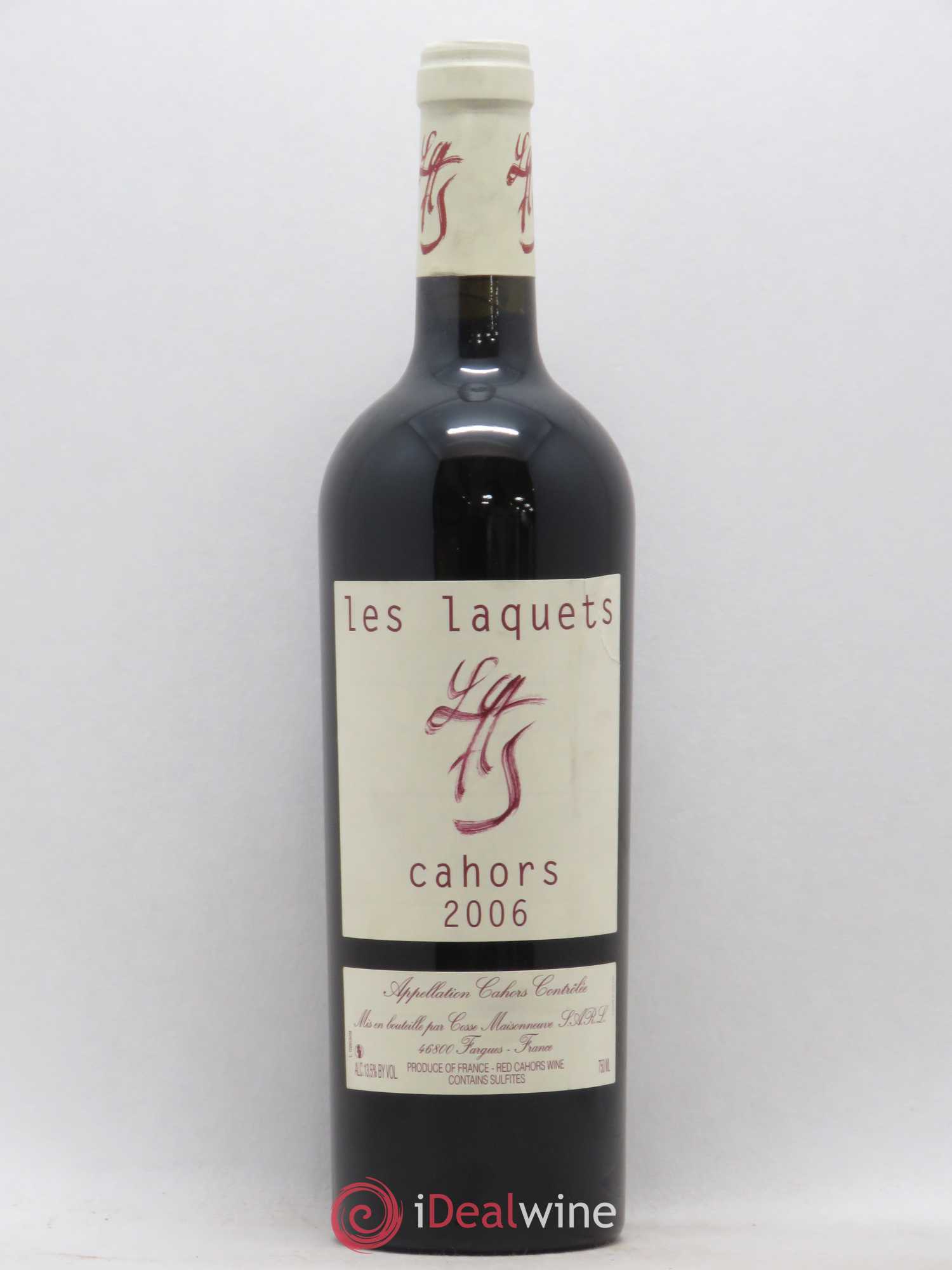 Cahors Les Laquets Cosse-Maisonneuve (Domaine) 2006 - Lot de 1 bouteille - 0