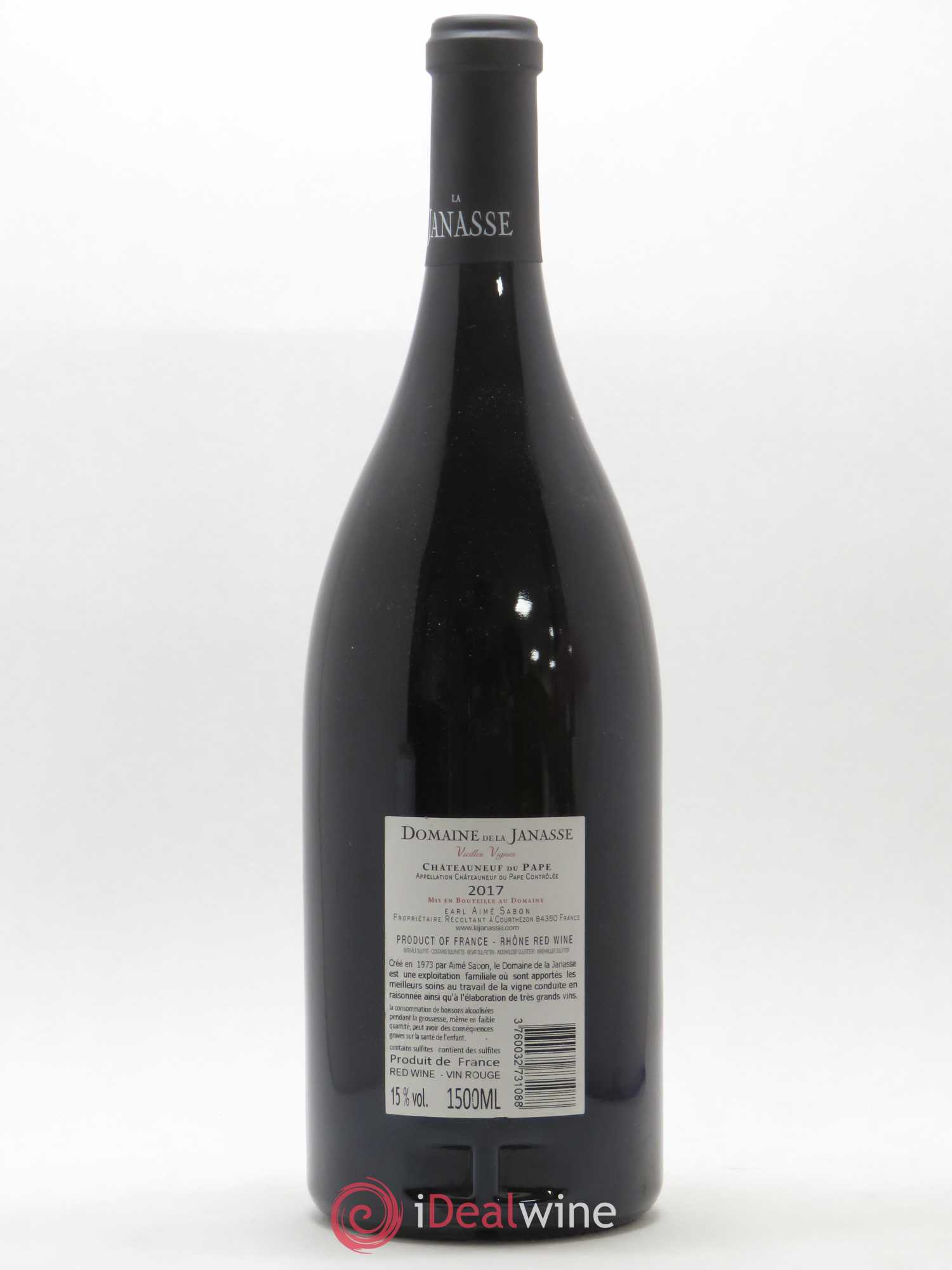 Châteauneuf-du-Pape Cuvée Vieilles Vignes La Janasse (Domaine de) 2017 - Lot de 1 magnum - 1