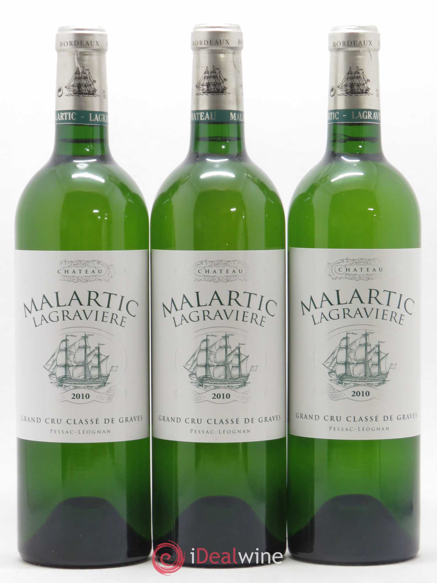 Château Malartic-Lagravière Cru Classé de Graves 2010 - Lot de 3 bouteilles - 0