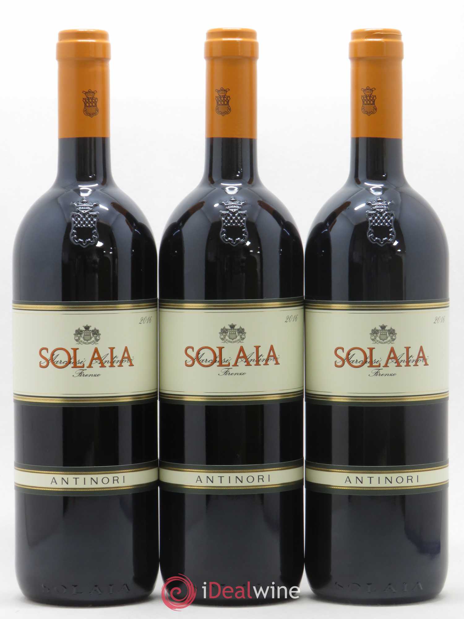 Toscana IGT Solaia Tenuta Tignanello - Marchesi Antinori 2016 - Lot de 3 bouteilles - 0