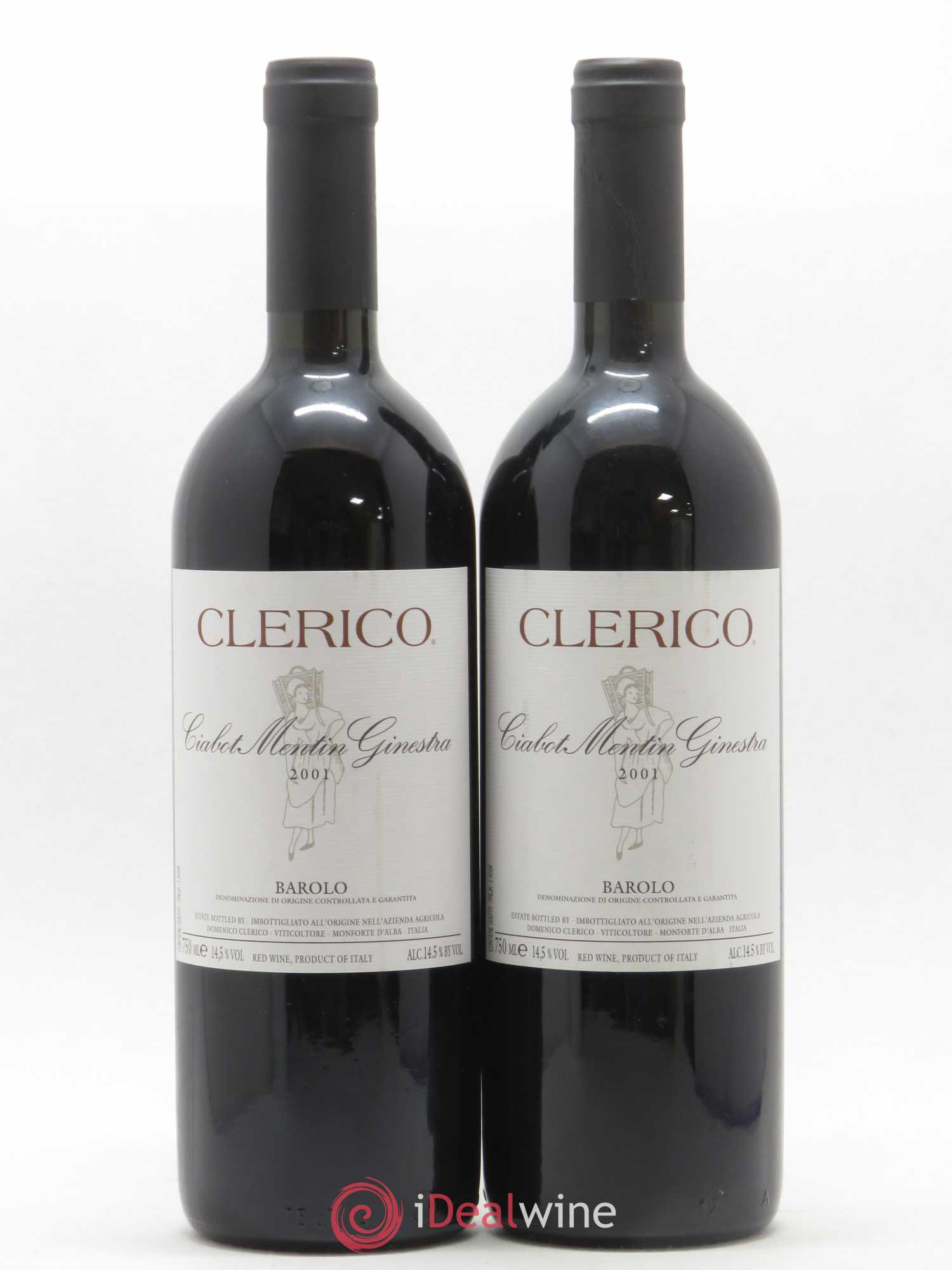 Barolo Ciabot Mentin Ginestra Domenico Clerico 2001 - Posten von 2 Flaschen - 0