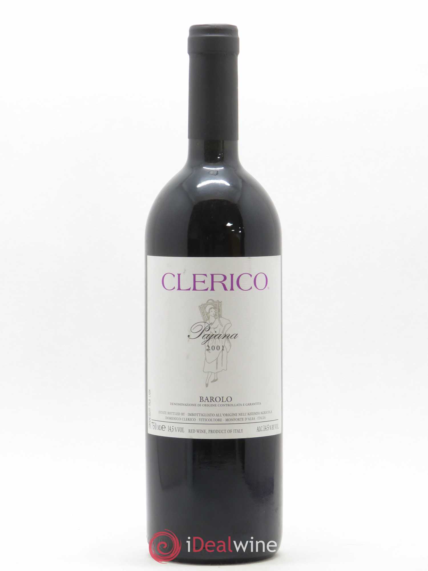 Barolo DOCG Pajana Domenico Clerico 2001 - Lot de 1 bouteille - 0