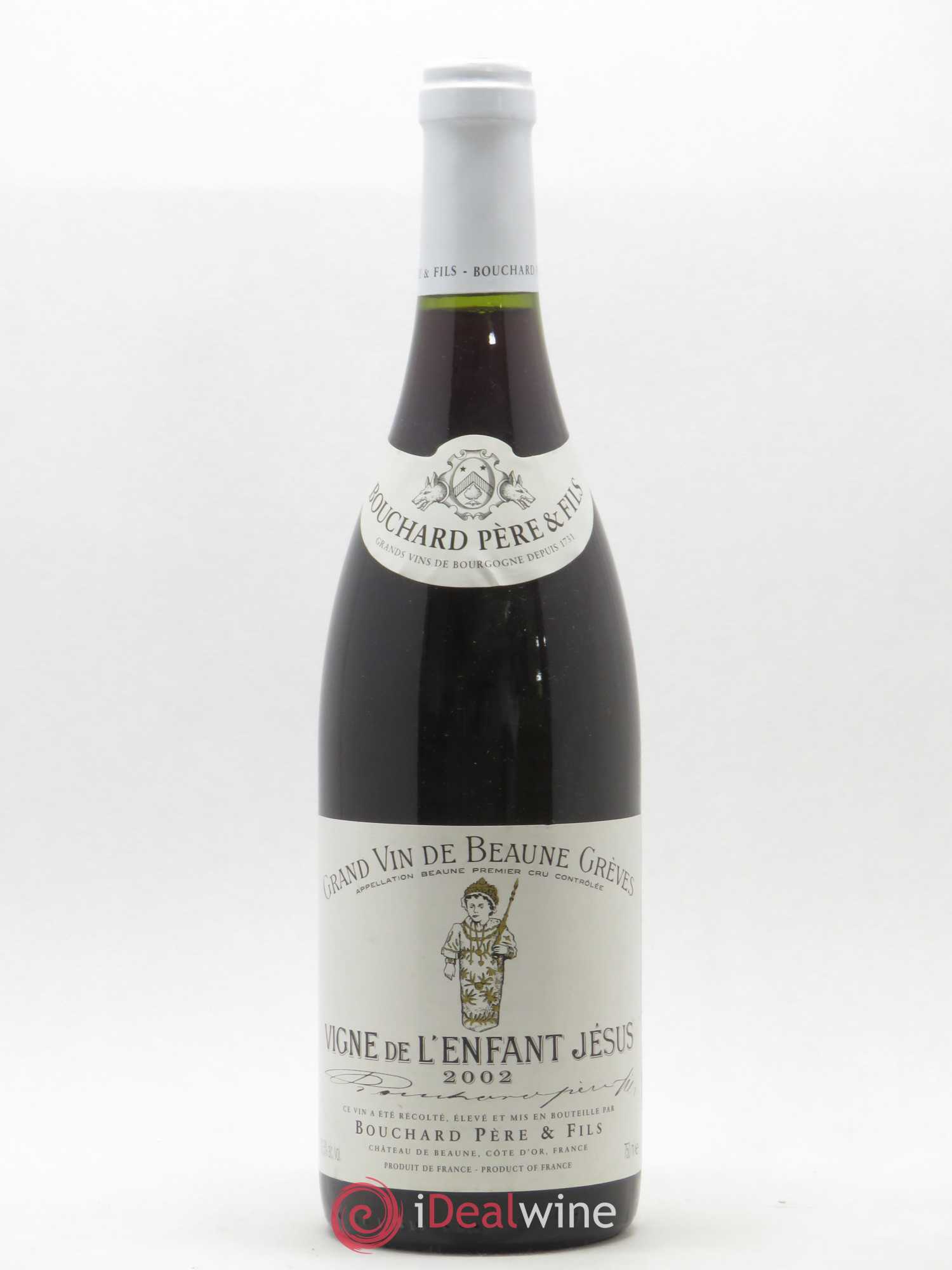 Beaune 1er Cru Grèves - Vigne de l'Enfant Jésus Bouchard Père & Fils 2002 - Lot de 1 bouteille - 0