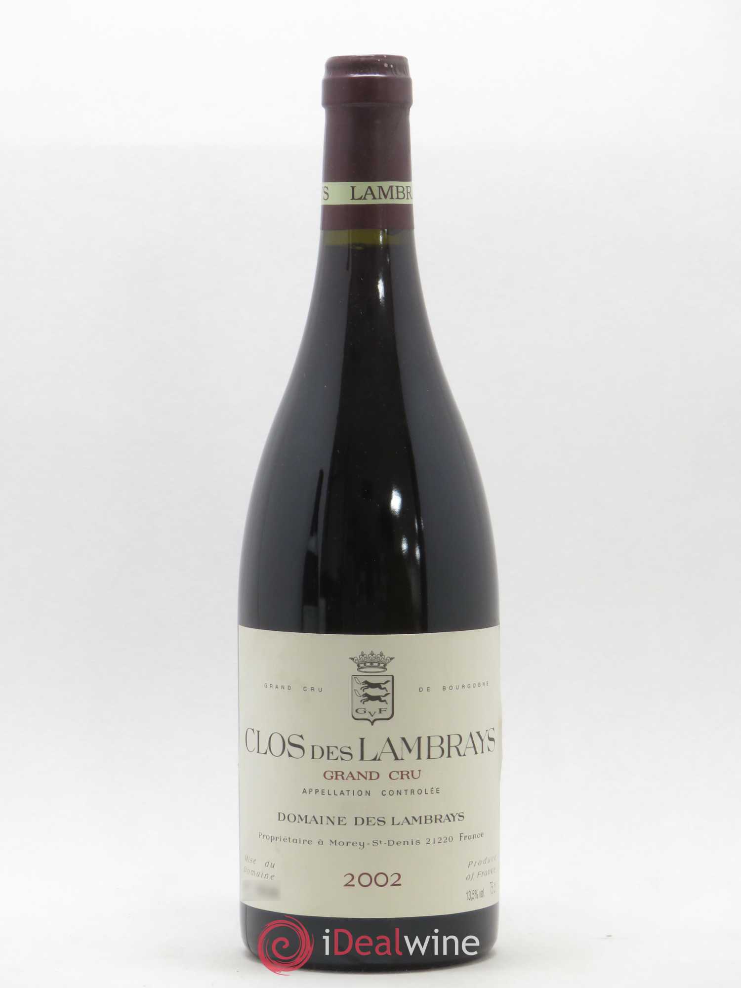 Clos des Lambrays Grand Cru Domaine des Lambrays 2002 - Lotto di 1 bottiglia - 0