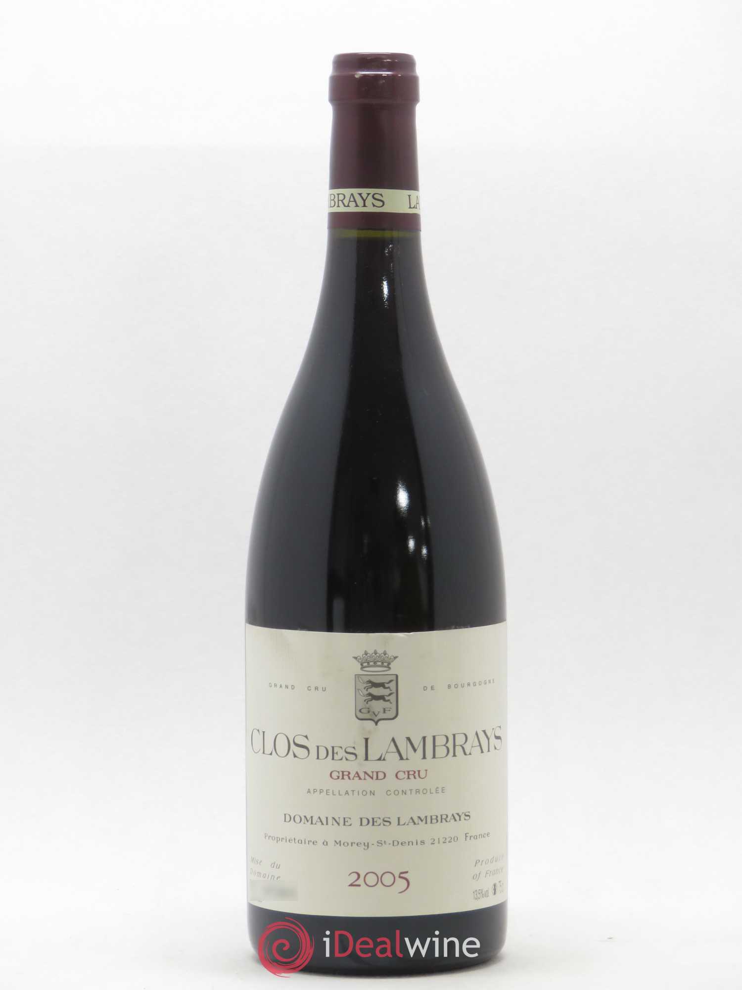 Clos des Lambrays Grand Cru Domaine des Lambrays 2005 - Lot de 1 bouteille - 0