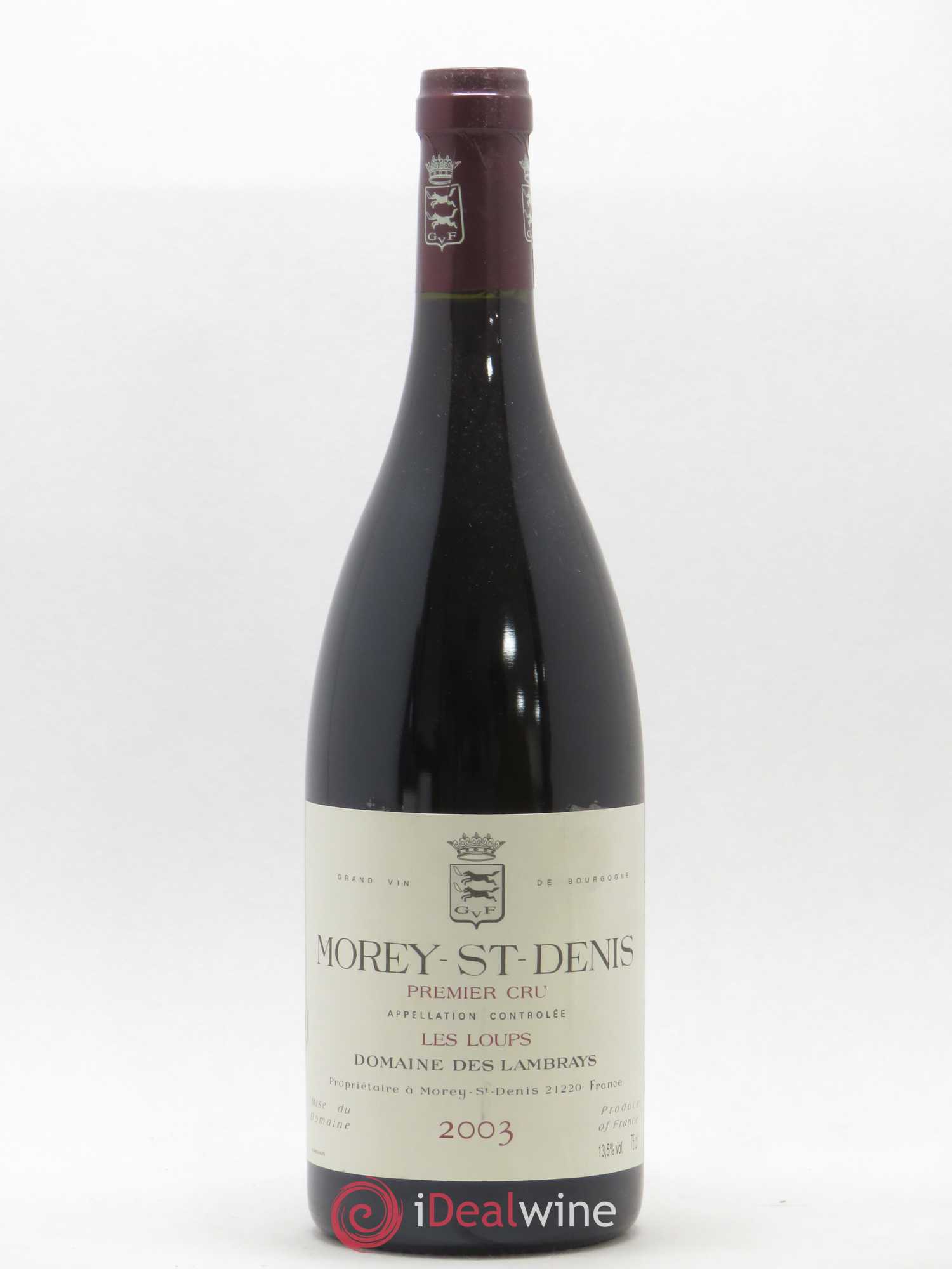 Morey-Saint-Denis 1er Cru Les Loups Domaine des Lambrays 2003 - Lot de 1 bouteille - 0