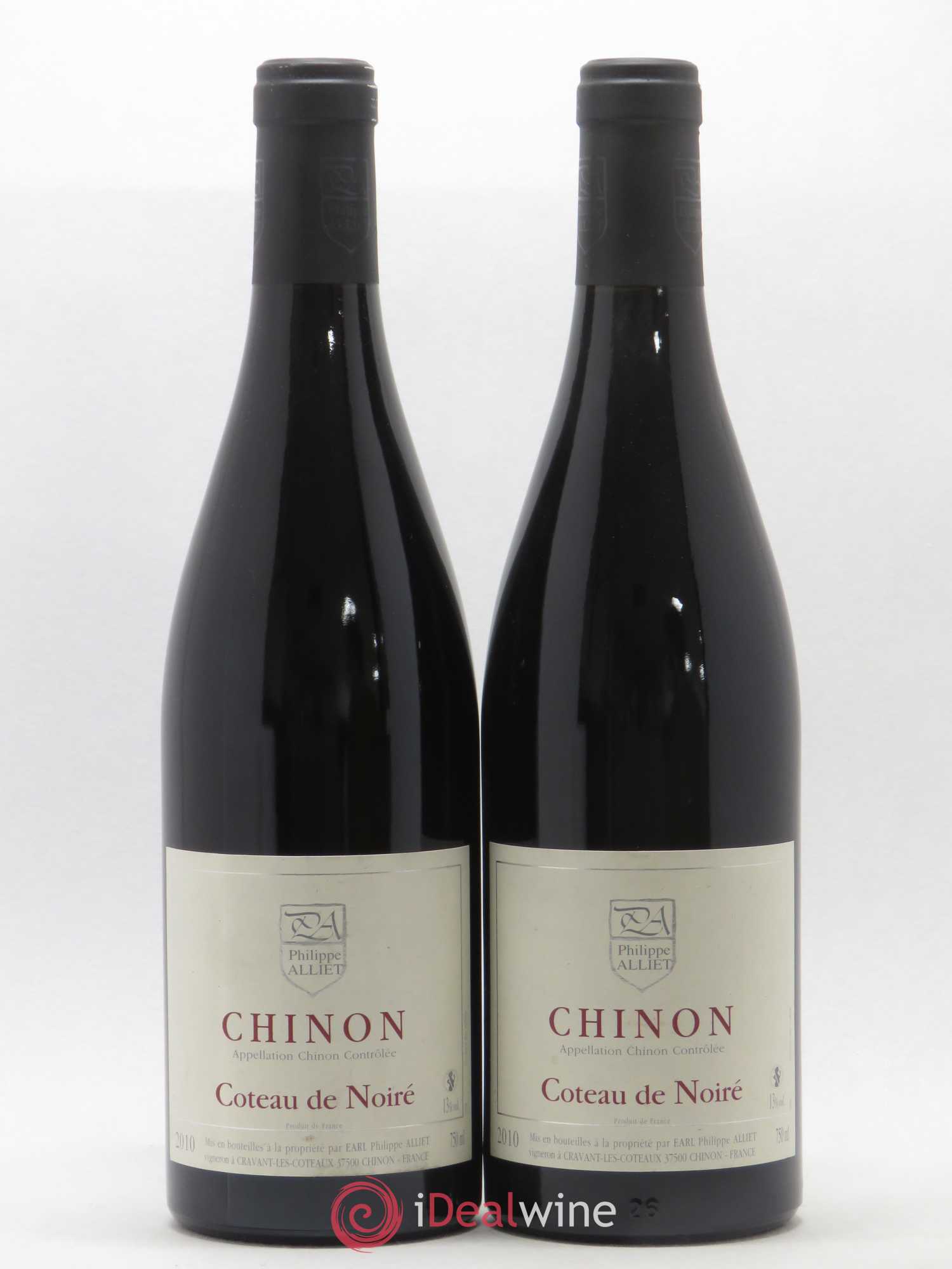 Chinon Coteau de Noiré Philippe Alliet 2010 - Lot de 2 bouteilles - 0