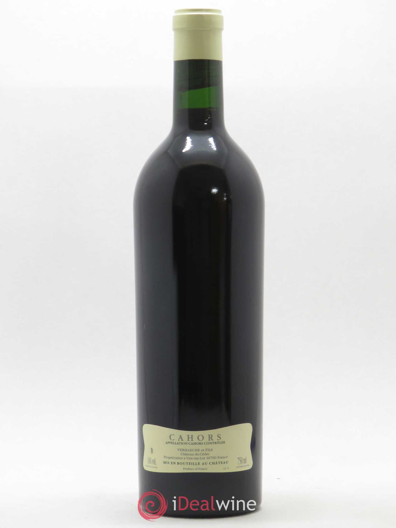 Cahors Château du Cèdre Cuvée Le Cèdre Pascal et Jean-Marc Verhaeghe 2011 - Lot of 1 bottle - 1