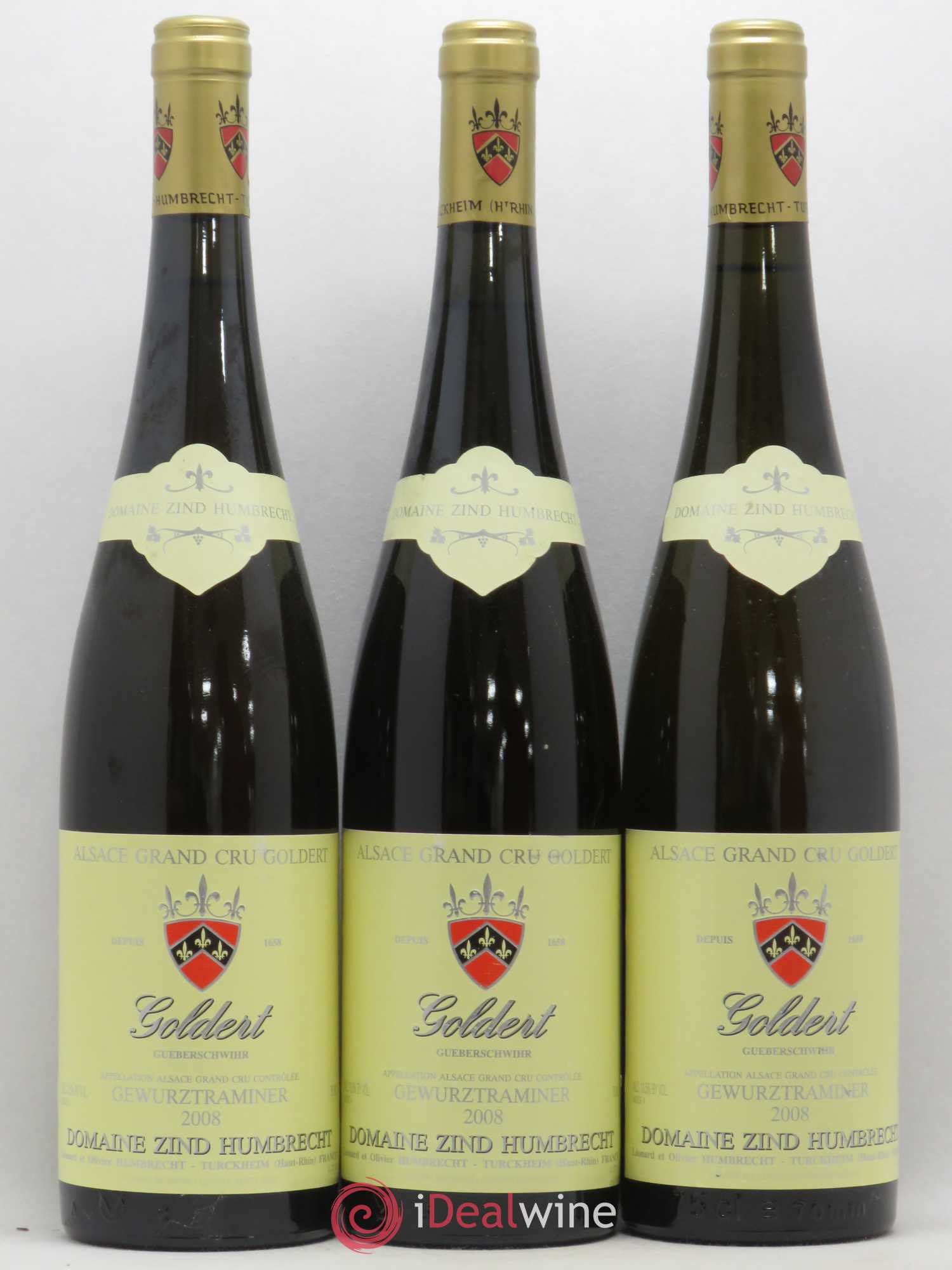 Gewurztraminer Grand Cru Goldert Zind-Humbrecht 2008 - Lotto di 3 bottiglie - 0