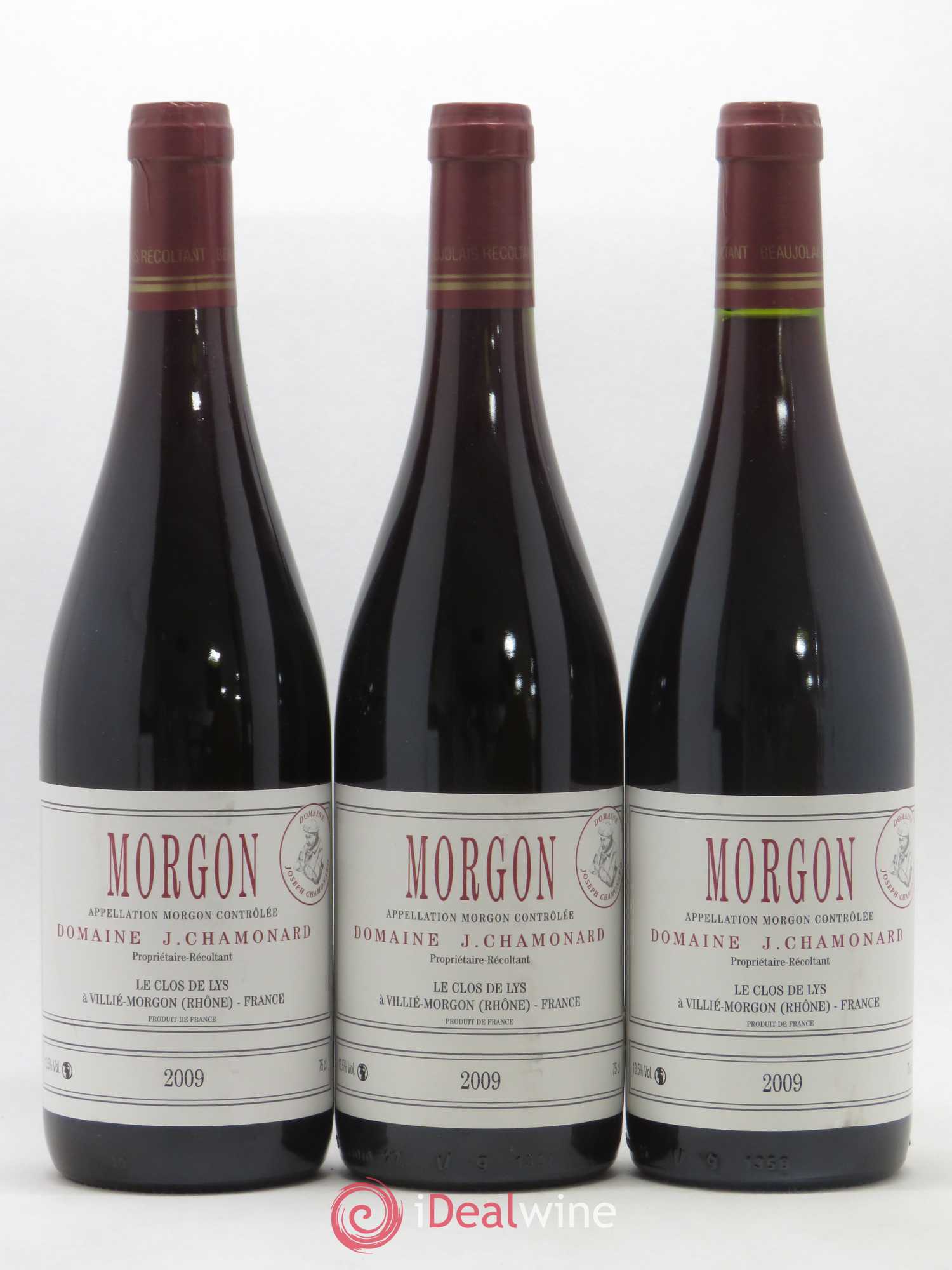 Morgon Joseph Chamonard (Domaine) Le Clos des Lys 2009 - Lot de 3 bouteilles - 0