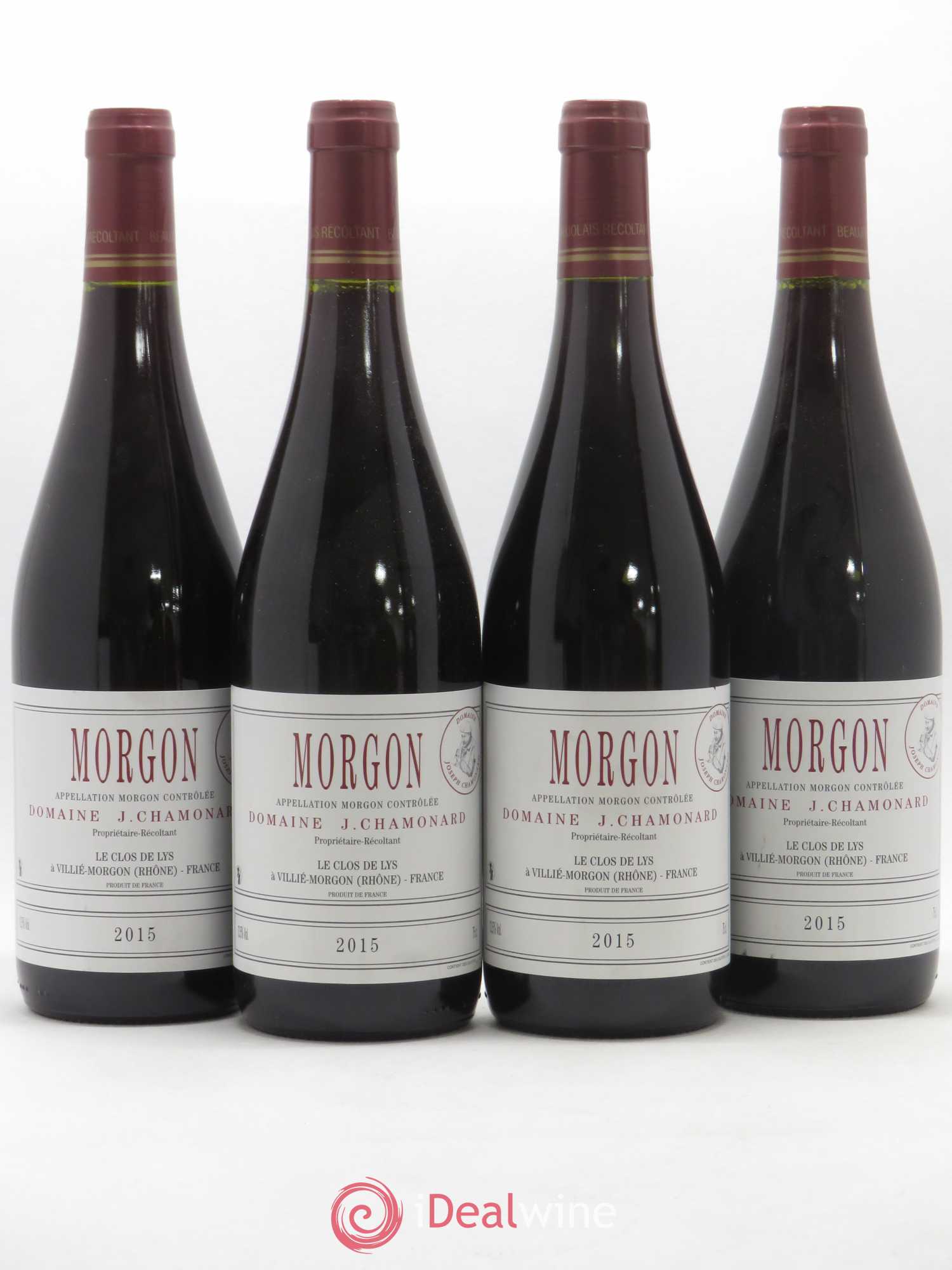 Morgon Joseph Chamonard (Domaine) Le Clos des Lys 2015 - Lot de 4 bouteilles - 0