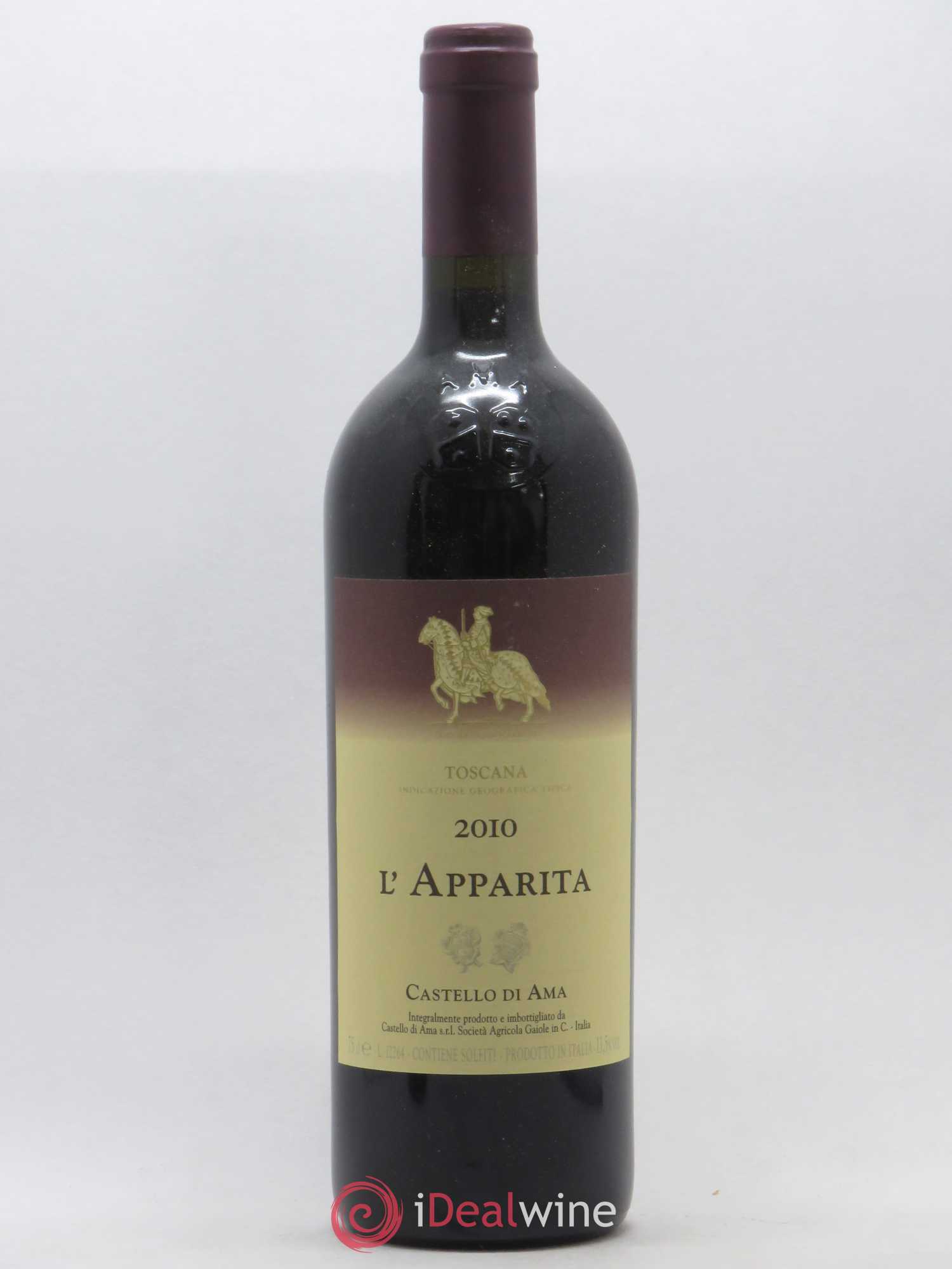 Toscana IGT Castello di Ama L'Apparita 2010 - Lot de 1 bouteille - 0