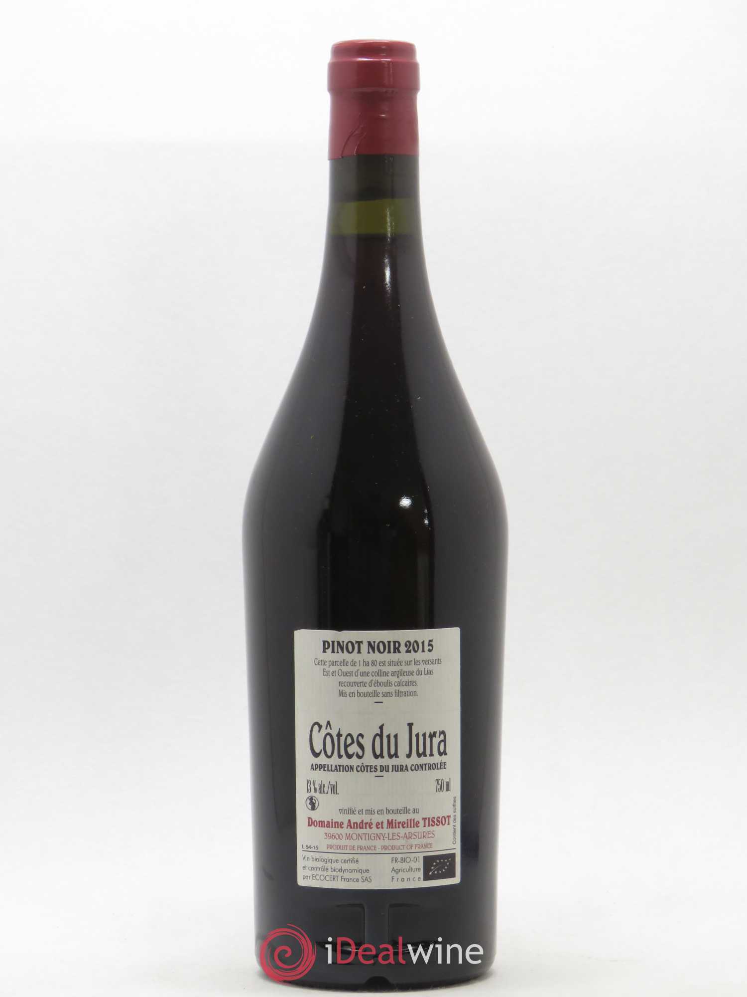 Côtes du Jura En Barberon Bénédicte et Stéphane Tissot 2015 - Lot de 1 bouteille - 1