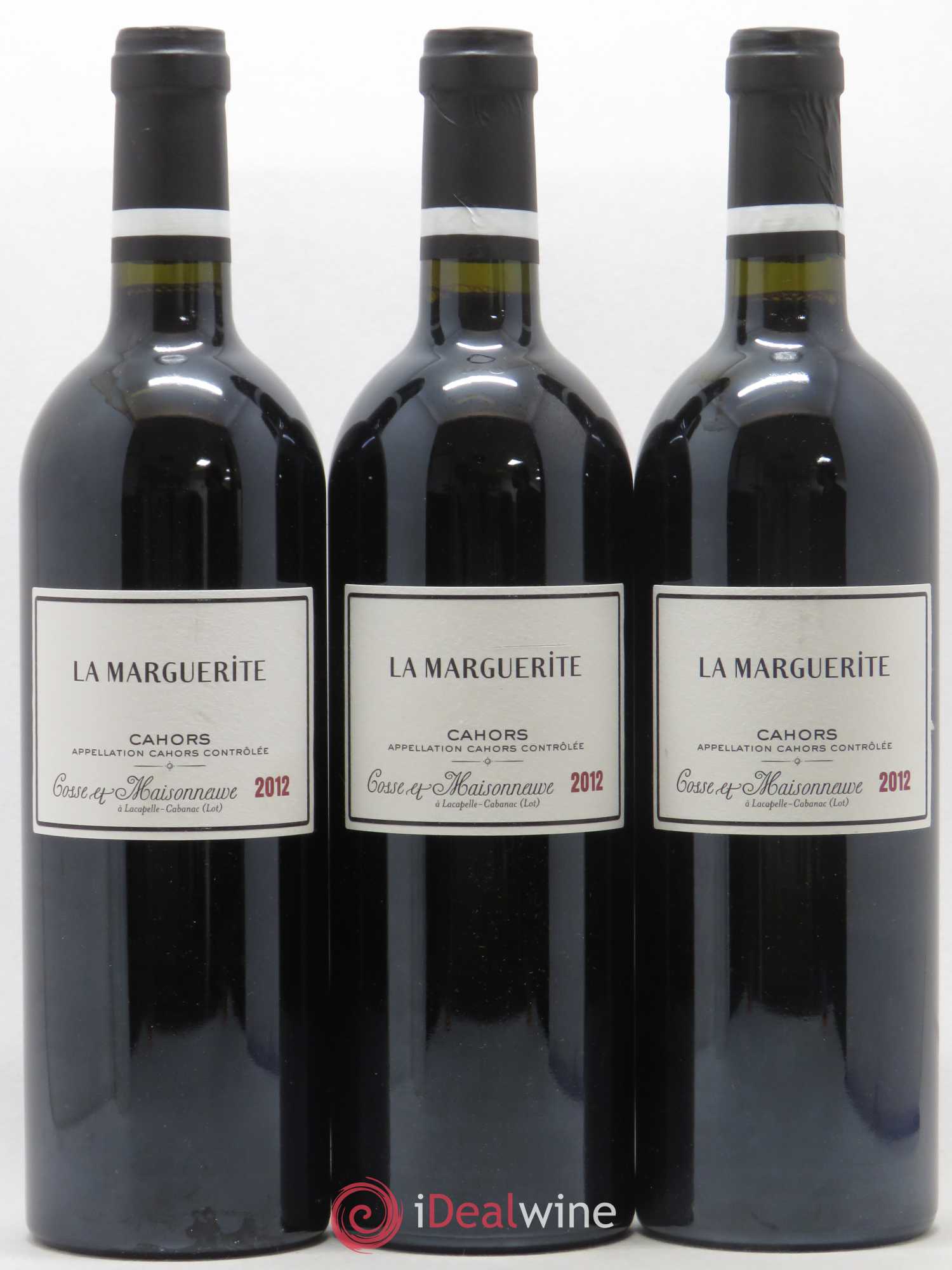 Cahors La Marguerite Cosse-Maisonneuve (Domaine) 2012 - Lot de 3 bouteilles - 0
