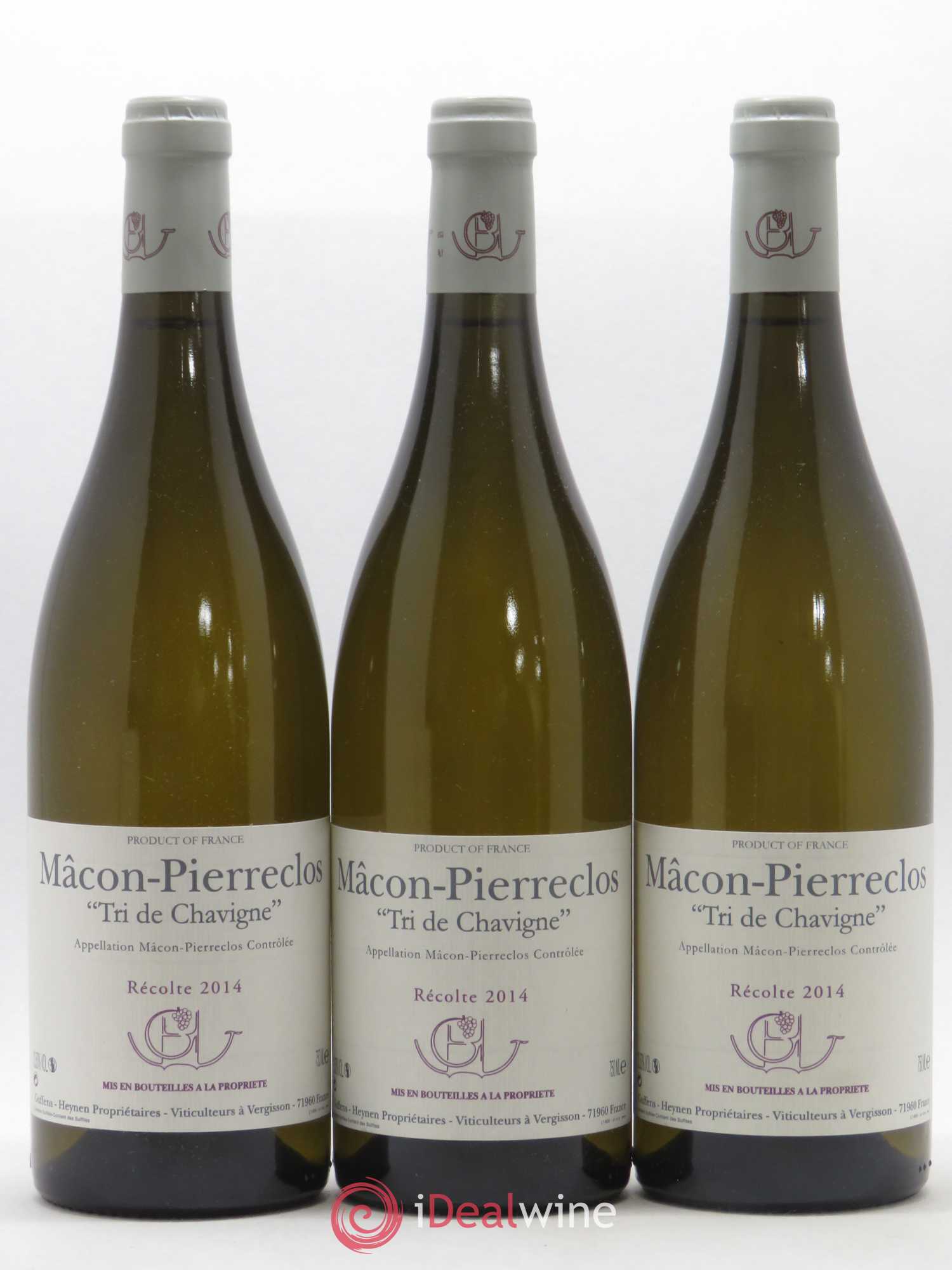 Mâcon-Pierreclos Tri de Chavigne Guffens-Heynen 2014 - Lot de 3 bouteilles - 0
