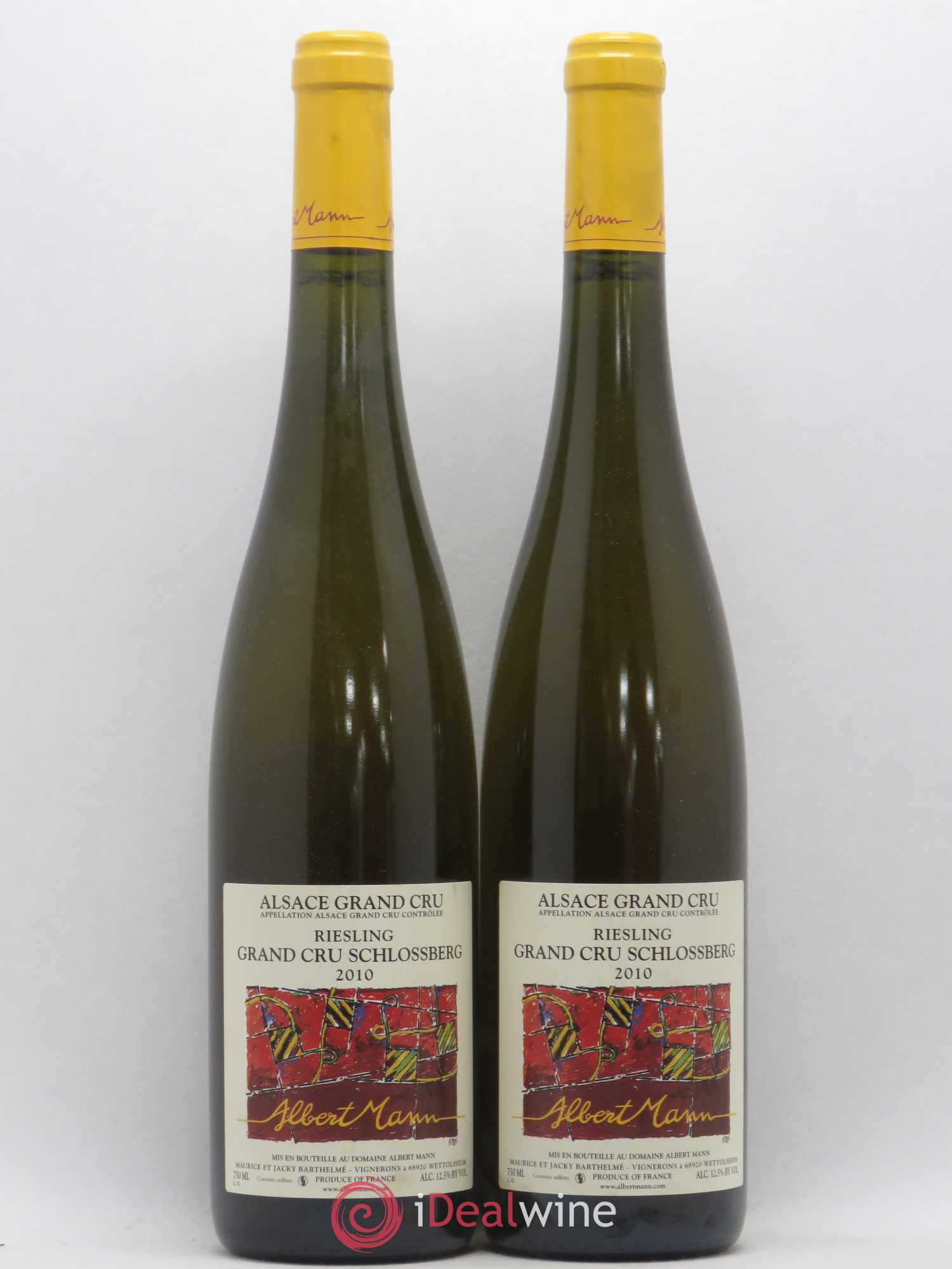 Alsace Riesling Grand Cru Schlossberg Albert Mann 2010 - Lot de 2 bouteilles - 0