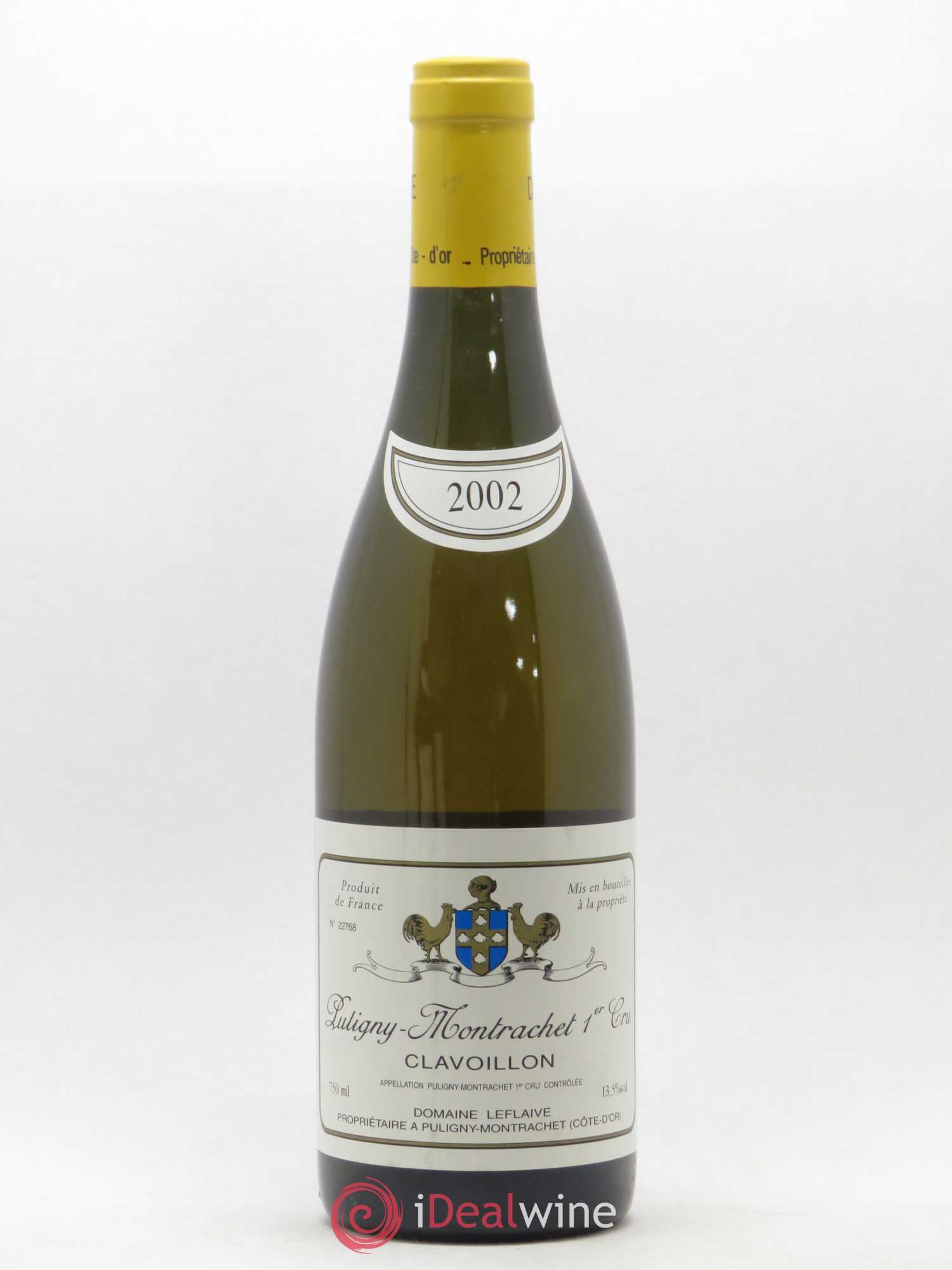 Puligny-Montrachet 1er Cru Clavoillon Leflaive (Domaine) 2002 - Lot de 1 bouteille - 0