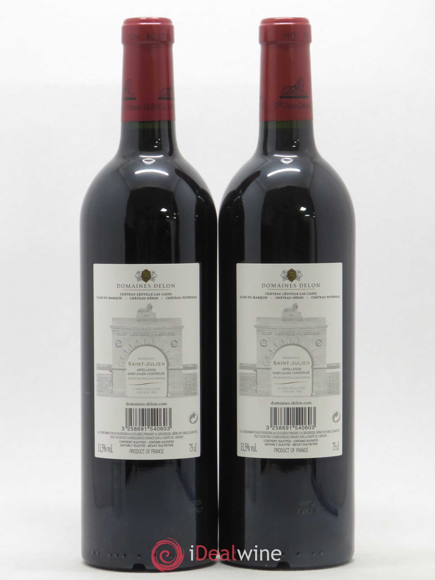 Château Léoville Las Cases 2ème Grand Cru Classé 2015 - Lot de 2 bouteilles - 1