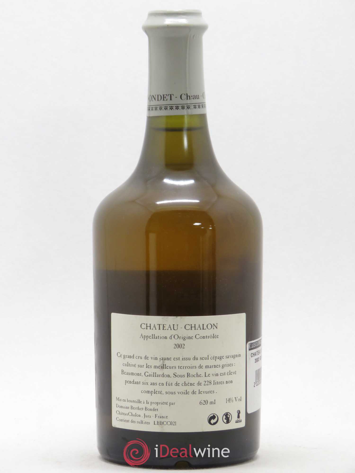 Château-Chalon Berthet-Bondet 2002 - Lot de 1 bouteille - 1