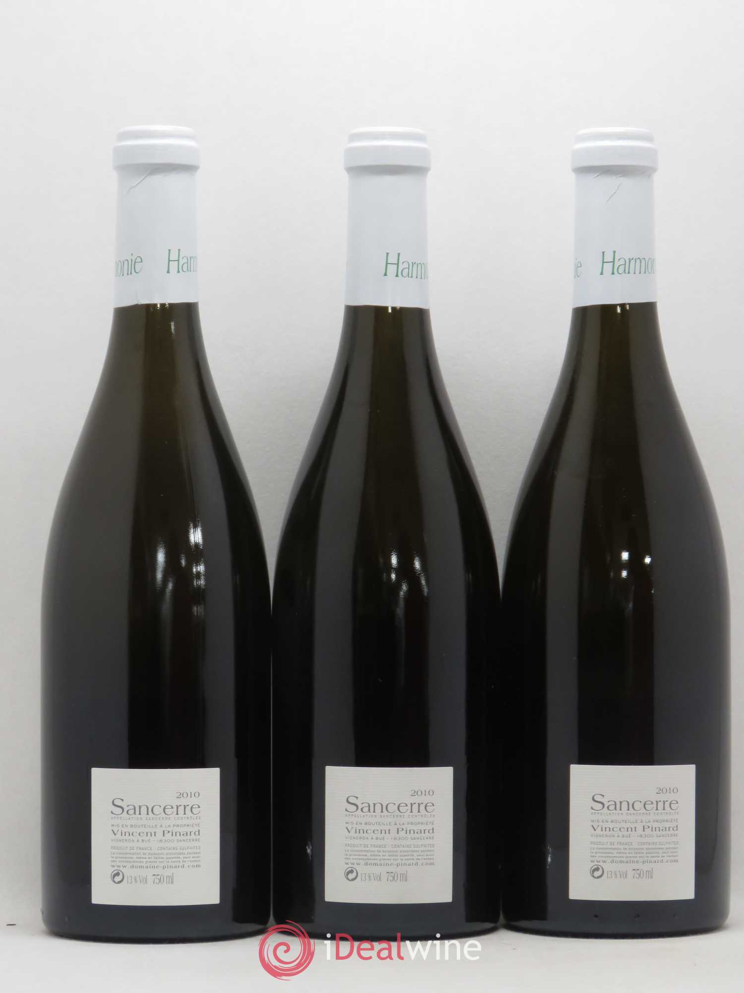Sancerre Harmonie Vincent Pinard 2010 - Lot de 3 bouteilles - 1
