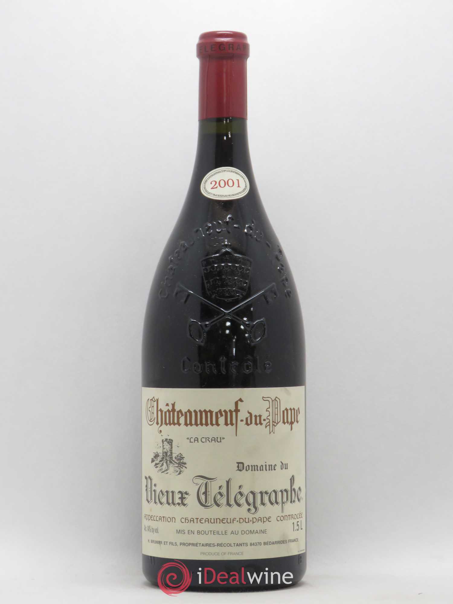 Châteauneuf-du-Pape Télégramme Vignobles Brunier 2001 - Lot de 1 magnum - 0